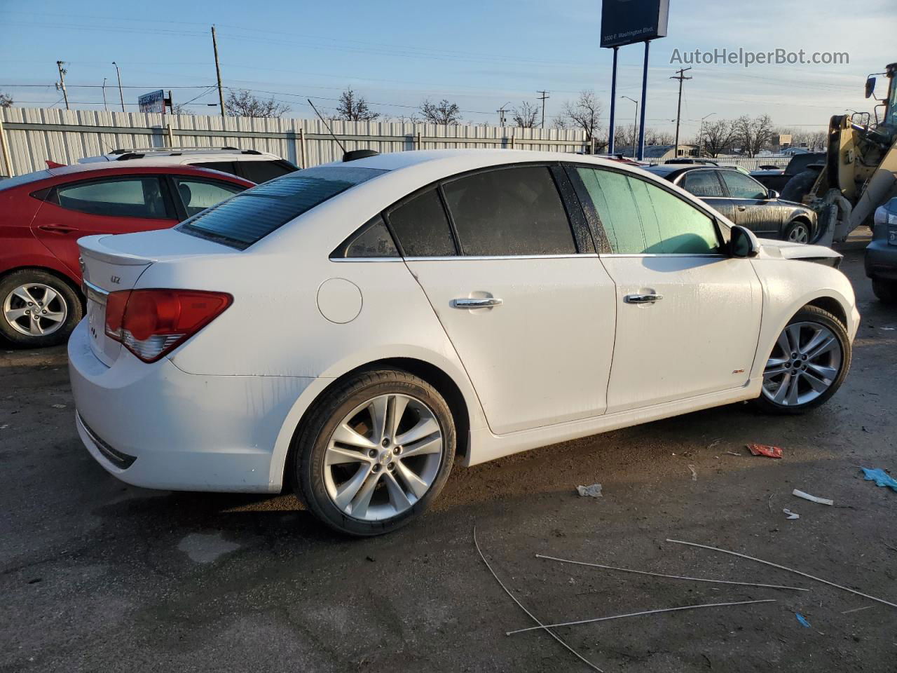 2015 Chevrolet Cruze Ltz White vin: 1G1PG5SBXF7287457