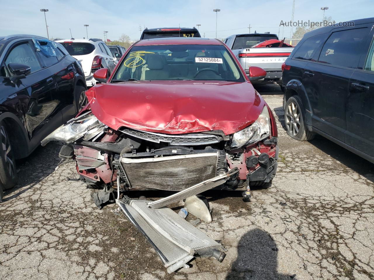 2012 Chevrolet Cruze Lt Red vin: 1G1PG5SC8C7231330