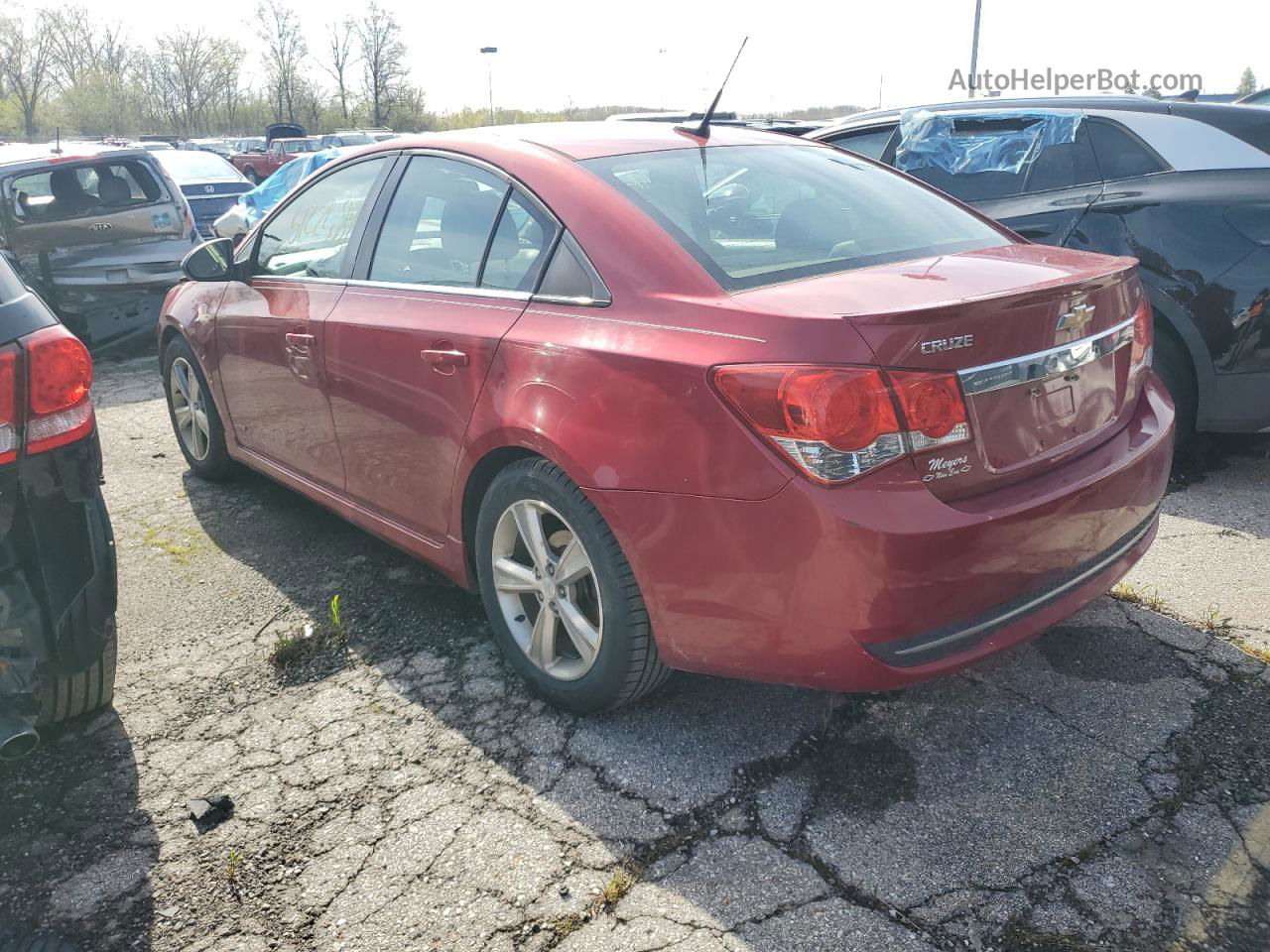 2012 Chevrolet Cruze Lt Red vin: 1G1PG5SC8C7231330