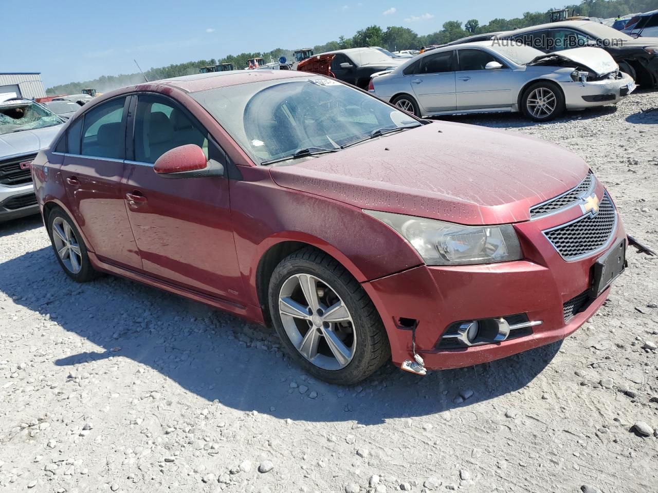 2012 Chevrolet Cruze Lt Maroon vin: 1G1PG5SC9C7151647