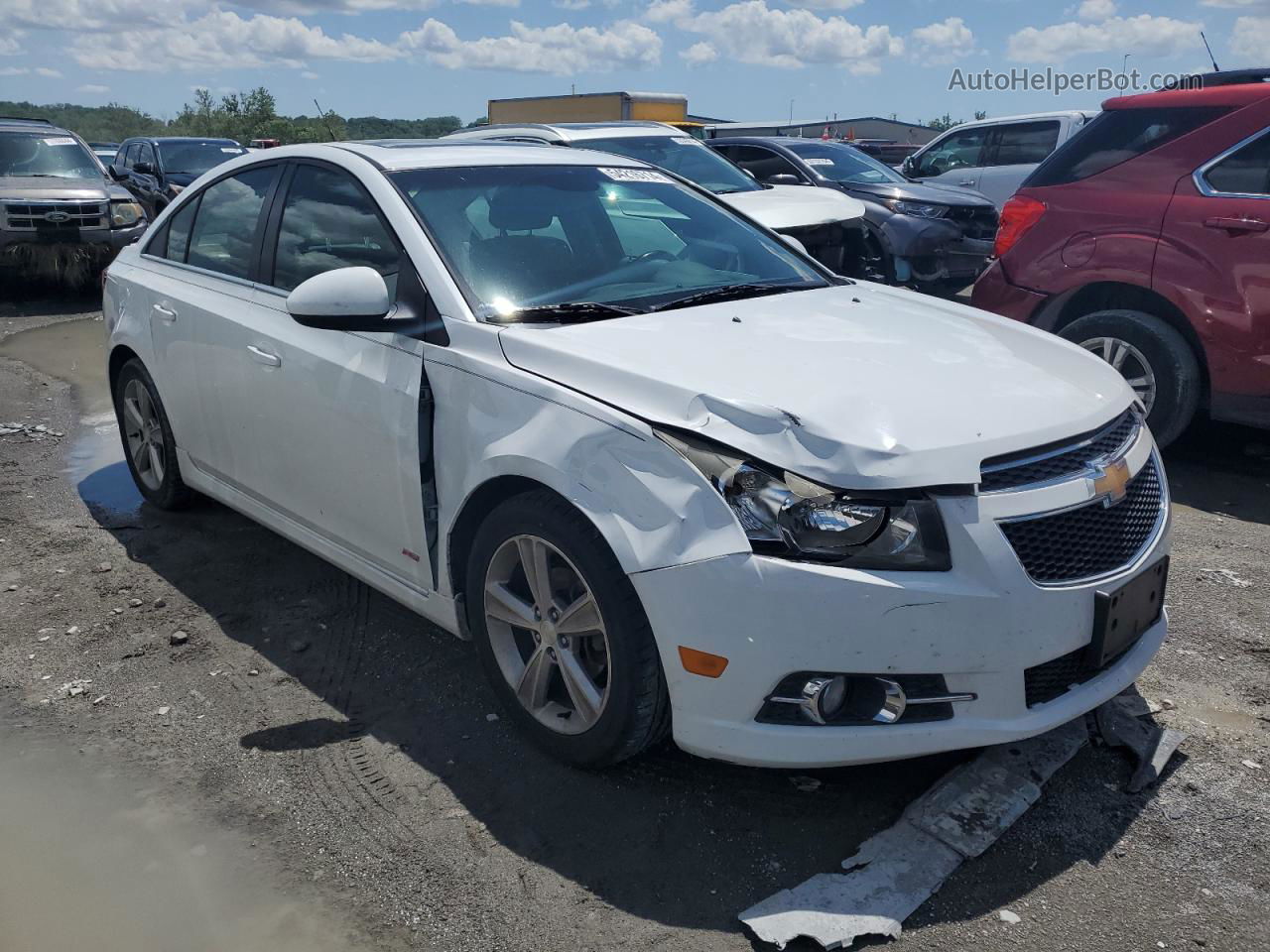 2012 Chevrolet Cruze Lt White vin: 1G1PG5SCXC7155478