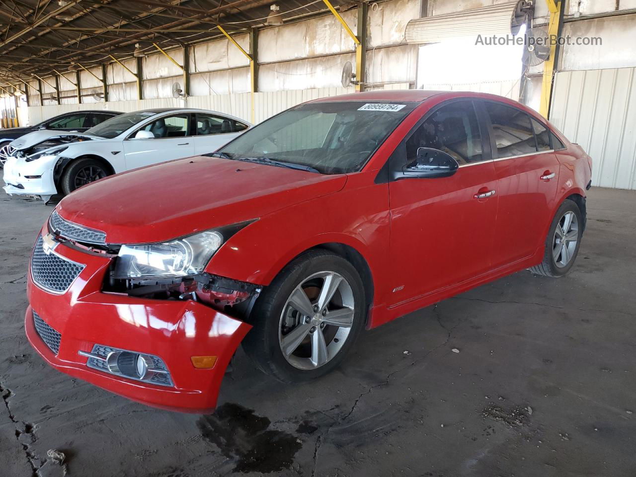 2012 Chevrolet Cruze Lt Red vin: 1G1PG5SCXC7300602