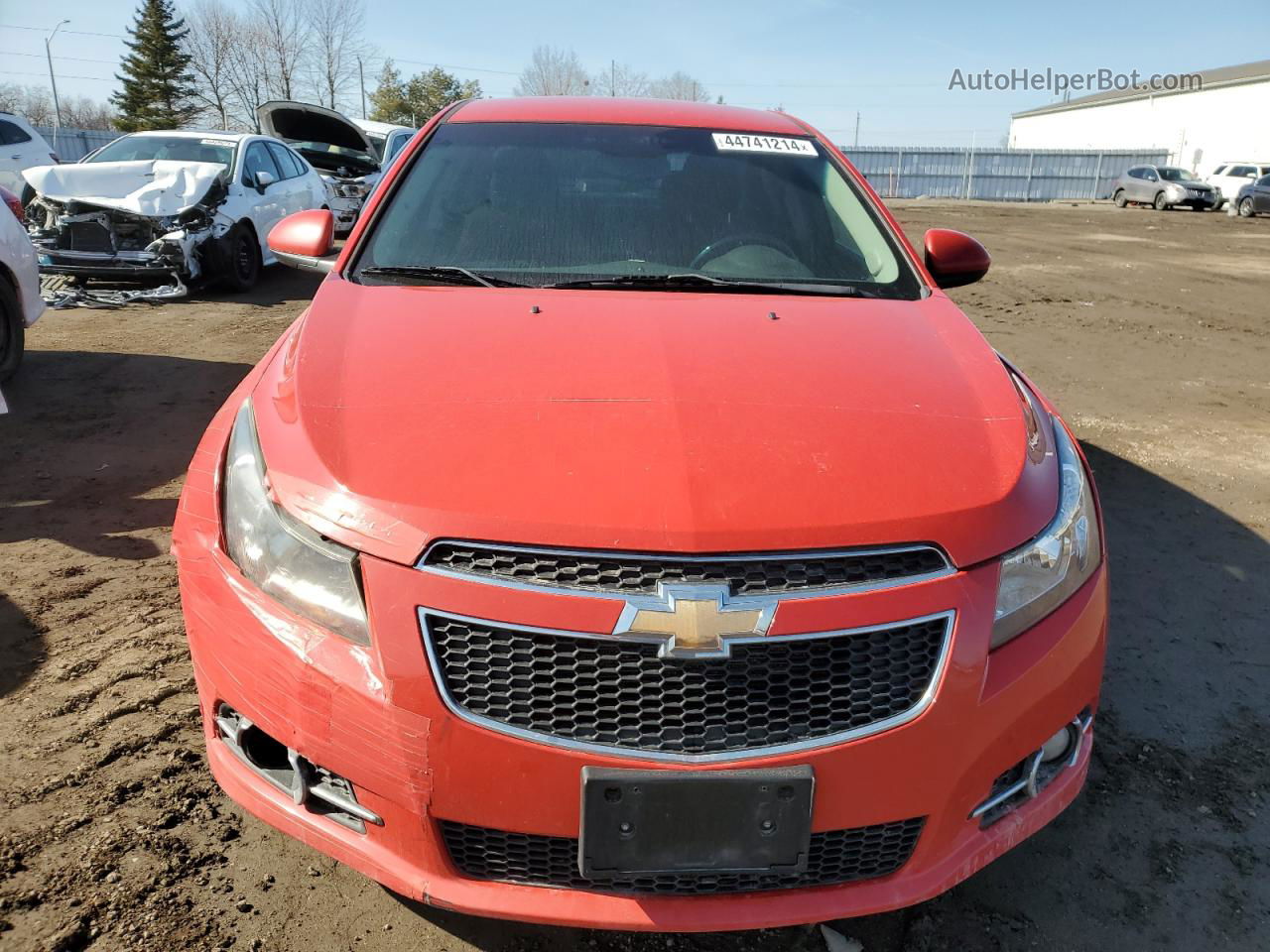 2012 Chevrolet Cruze Lt Red vin: 1G1PG5SCXC7388129