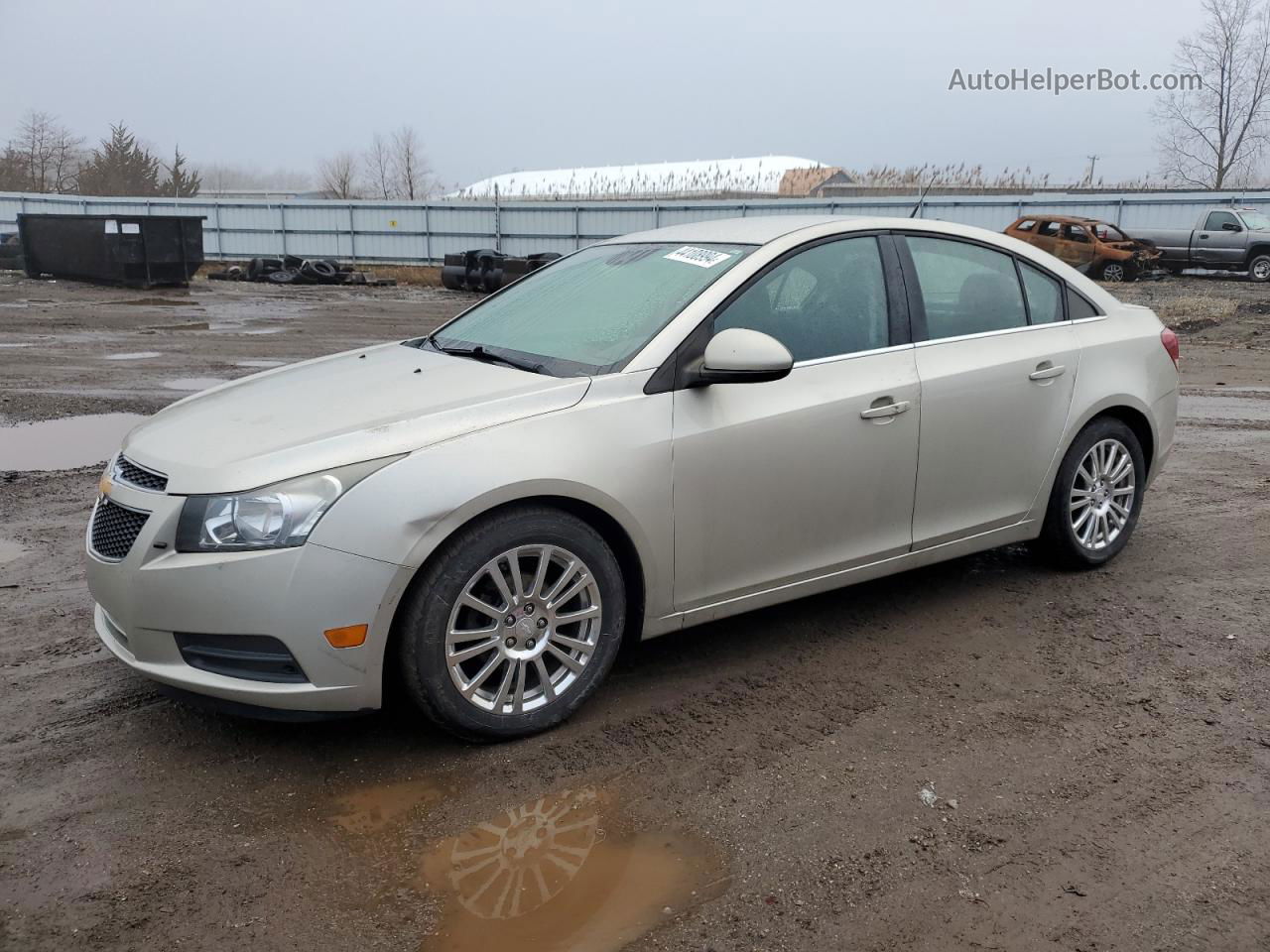 2013 Chevrolet Cruze Eco Beige vin: 1G1PH5SB1D7180517