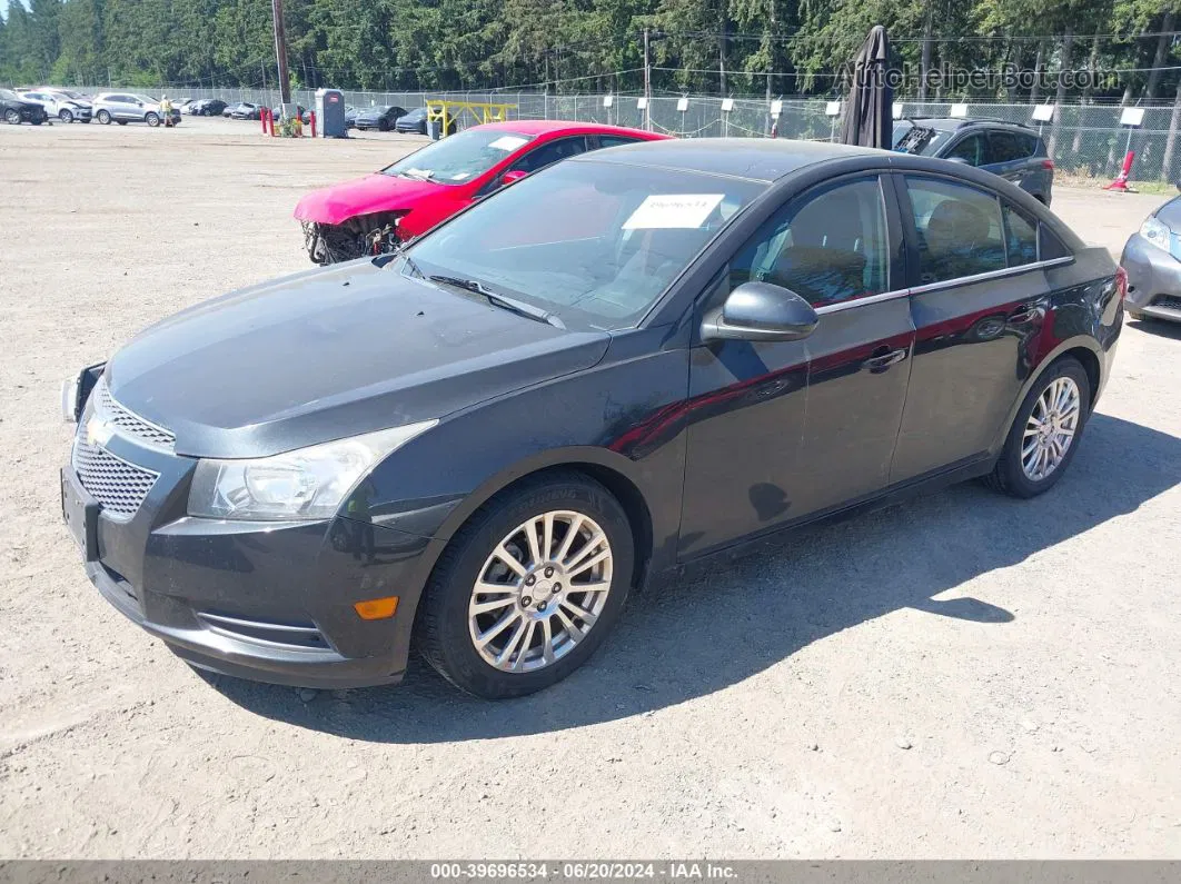 2013 Chevrolet Cruze Eco Auto Black vin: 1G1PH5SB3D7109299