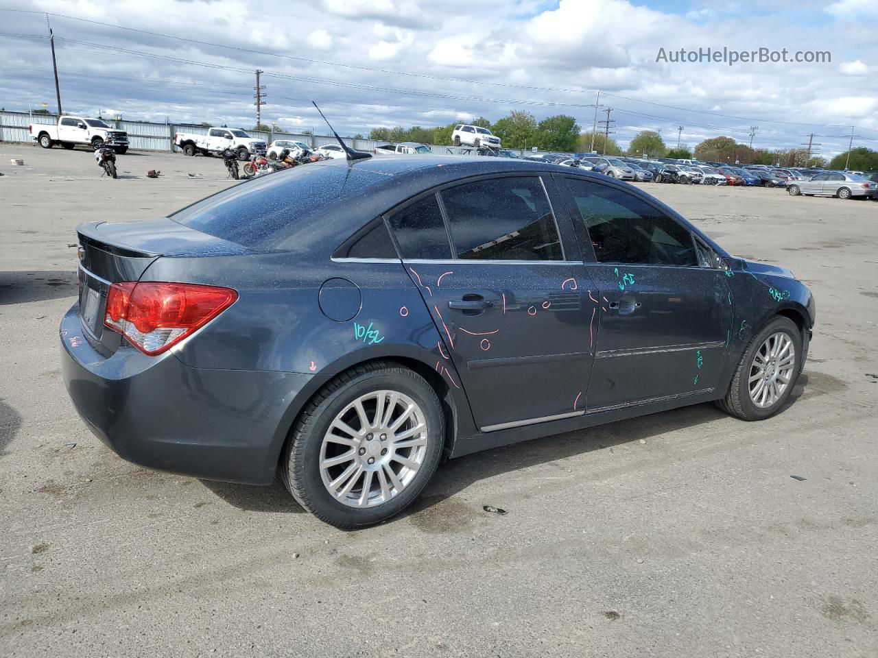 2013 Chevrolet Cruze Eco Charcoal vin: 1G1PH5SB4D7207760