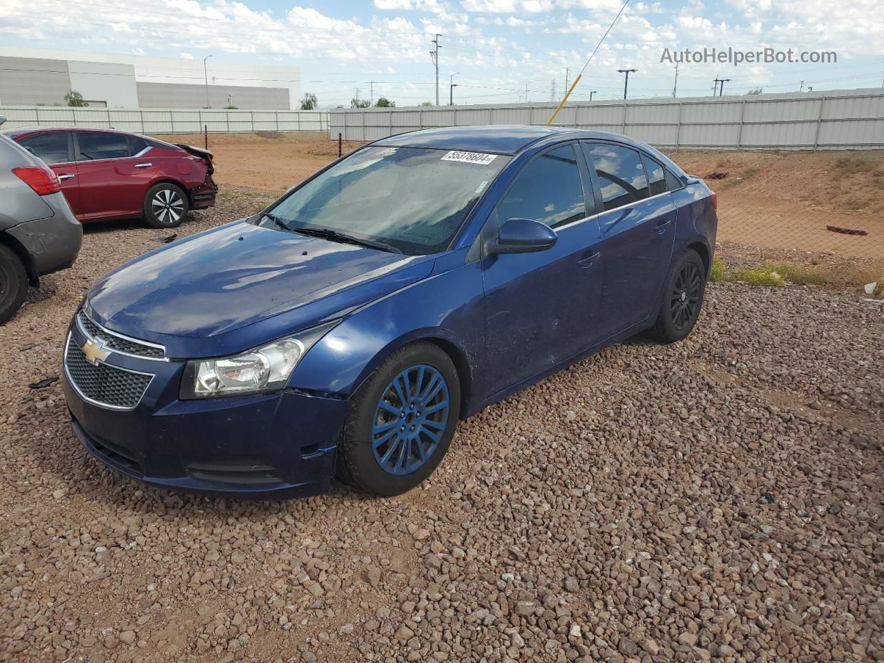 2013 Chevrolet Cruze Eco Blue vin: 1G1PH5SB5D7248253