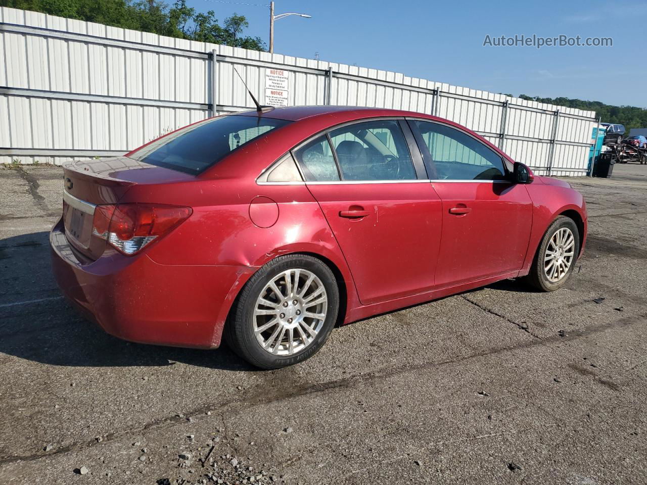 2014 Chevrolet Cruze Eco Бордовый vin: 1G1PH5SB8E7153025