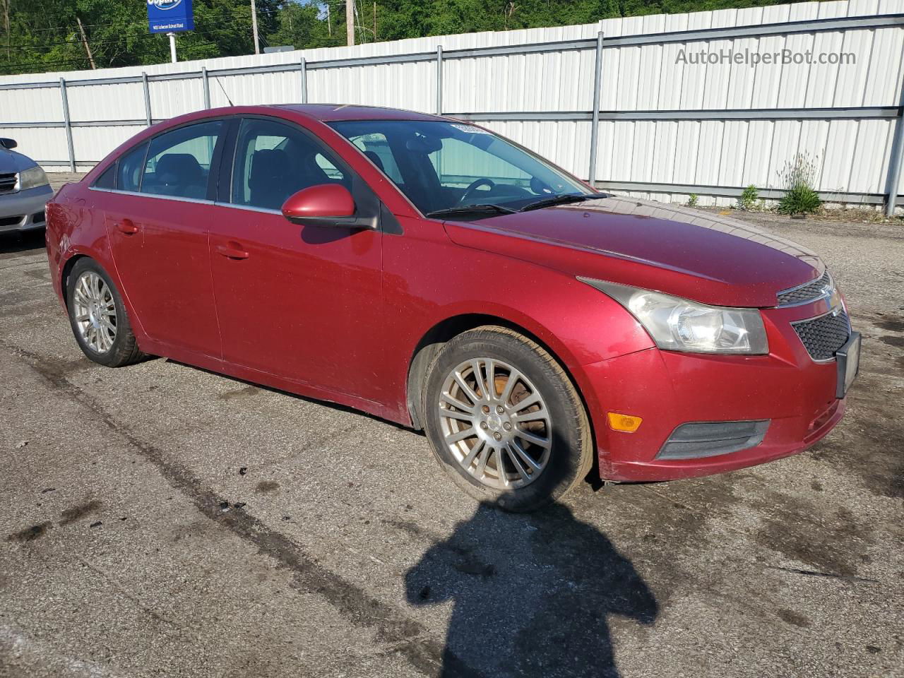 2014 Chevrolet Cruze Eco Burgundy vin: 1G1PH5SB8E7153025