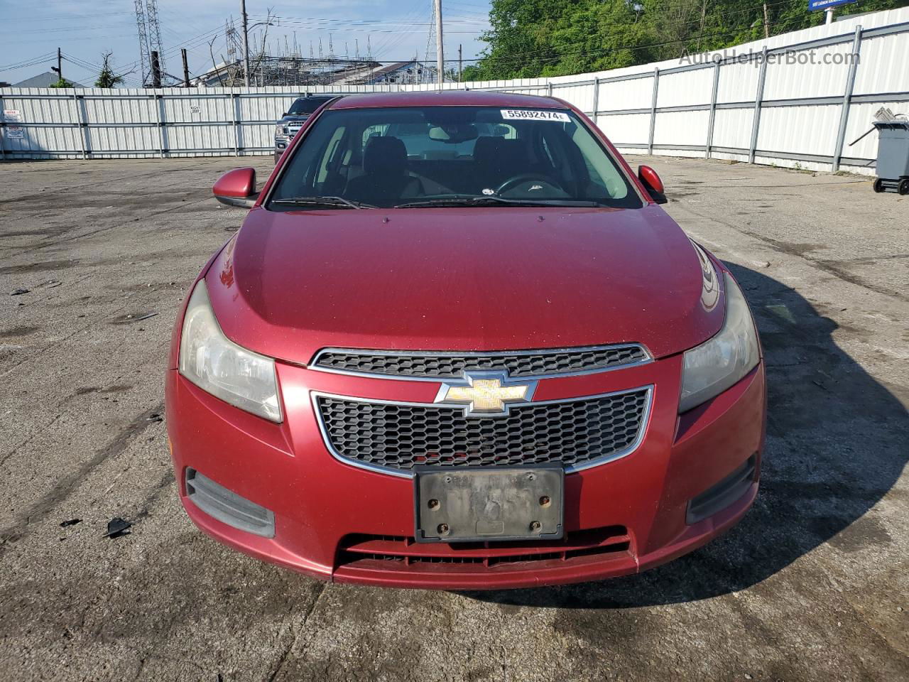 2014 Chevrolet Cruze Eco Burgundy vin: 1G1PH5SB8E7153025