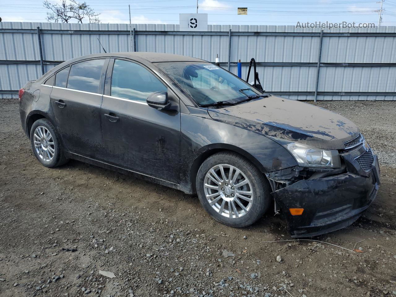 2013 Chevrolet Cruze Eco Black vin: 1G1PH5SB9D7191006