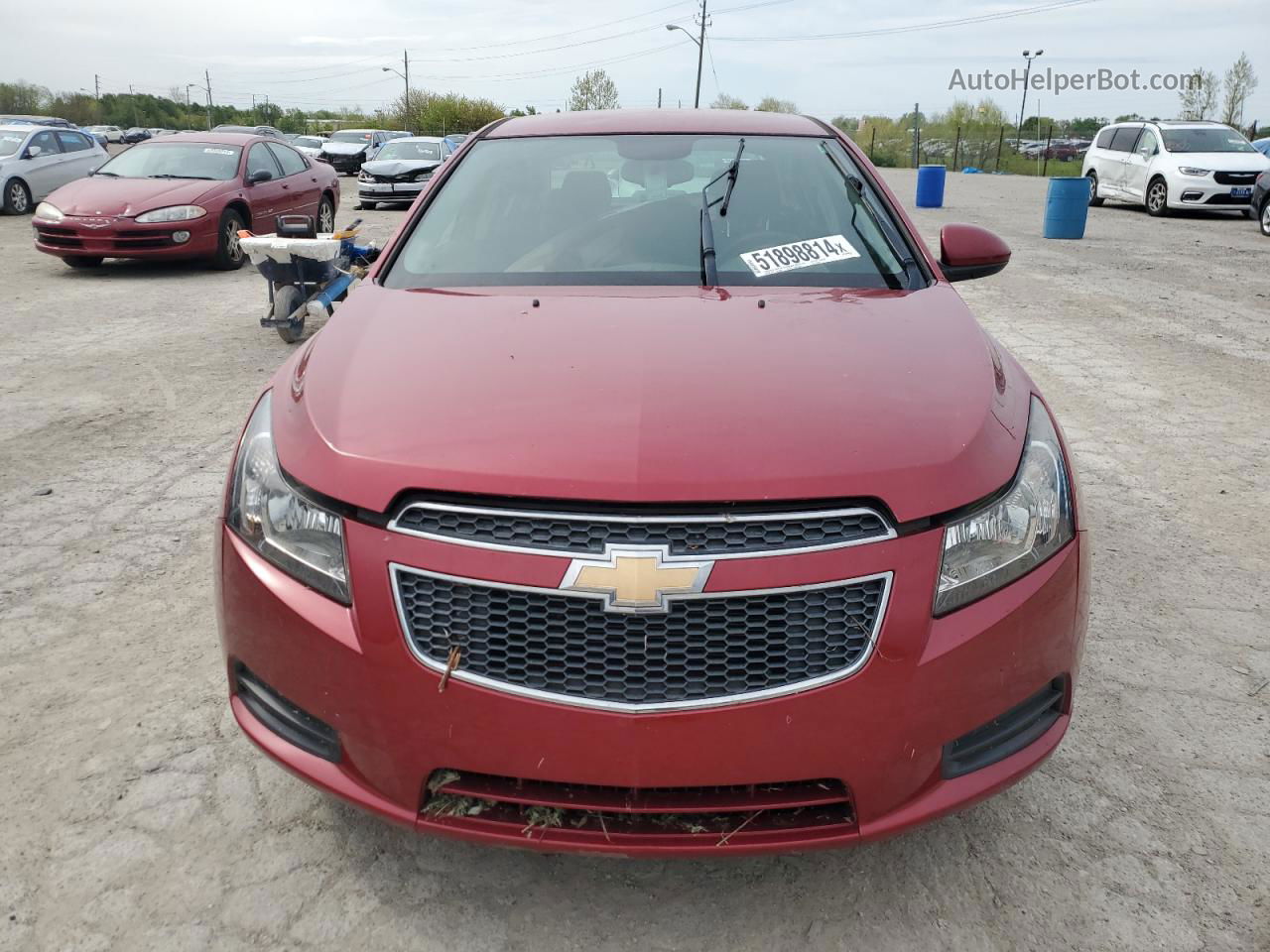 2014 Chevrolet Cruze Eco Red vin: 1G1PH5SB9E7185319