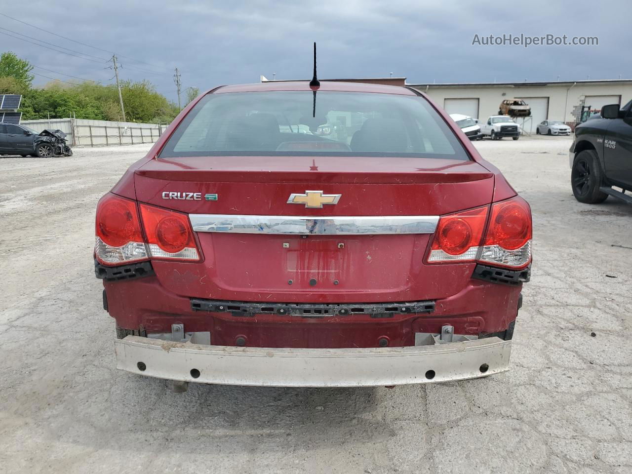 2014 Chevrolet Cruze Eco Red vin: 1G1PH5SB9E7185319