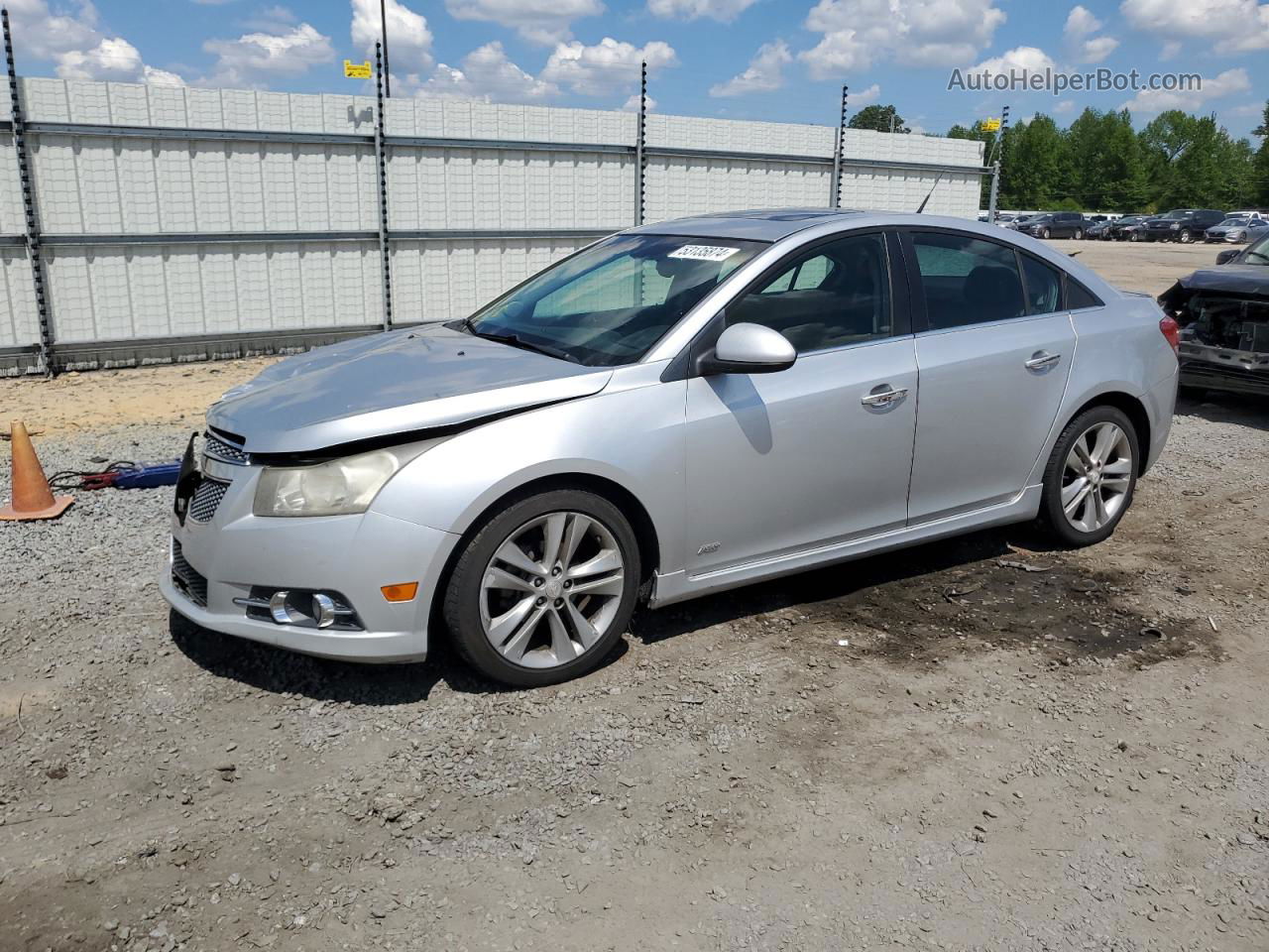 2012 Chevrolet Cruze Ltz Silver vin: 1G1PH5SC0C7184226