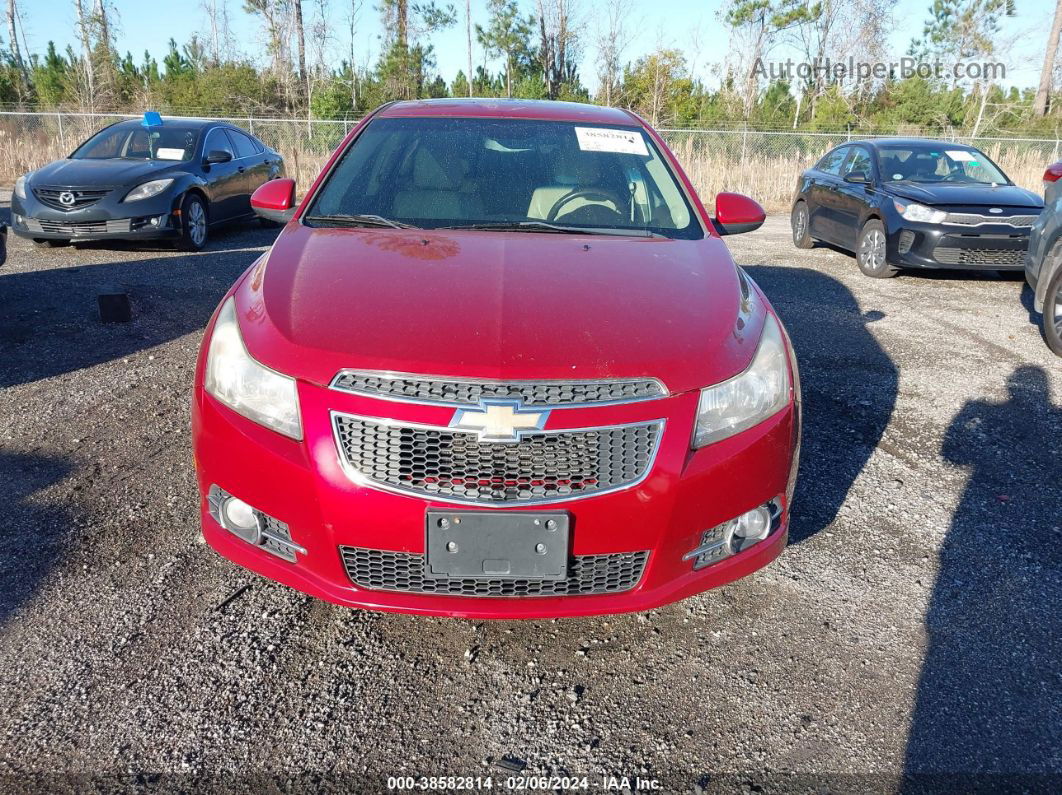 2012 Chevrolet Cruze Ltz Red vin: 1G1PH5SC1C7141045