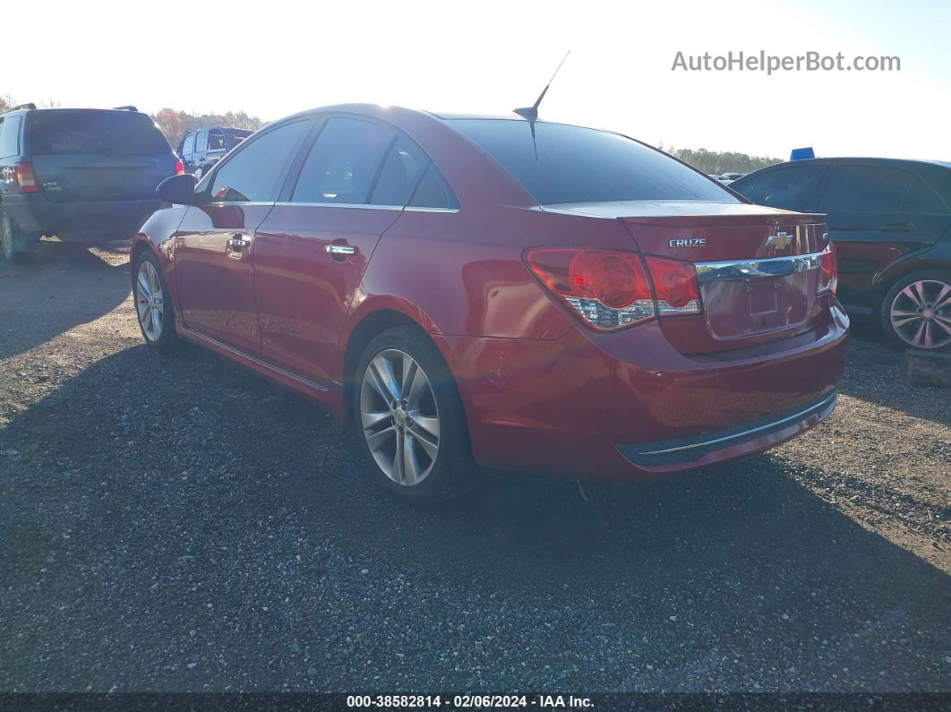 2012 Chevrolet Cruze Ltz Red vin: 1G1PH5SC1C7141045