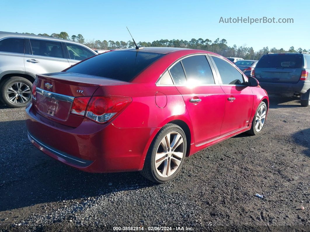 2012 Chevrolet Cruze Ltz Red vin: 1G1PH5SC1C7141045