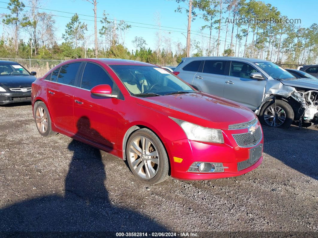 2012 Chevrolet Cruze Ltz Red vin: 1G1PH5SC1C7141045