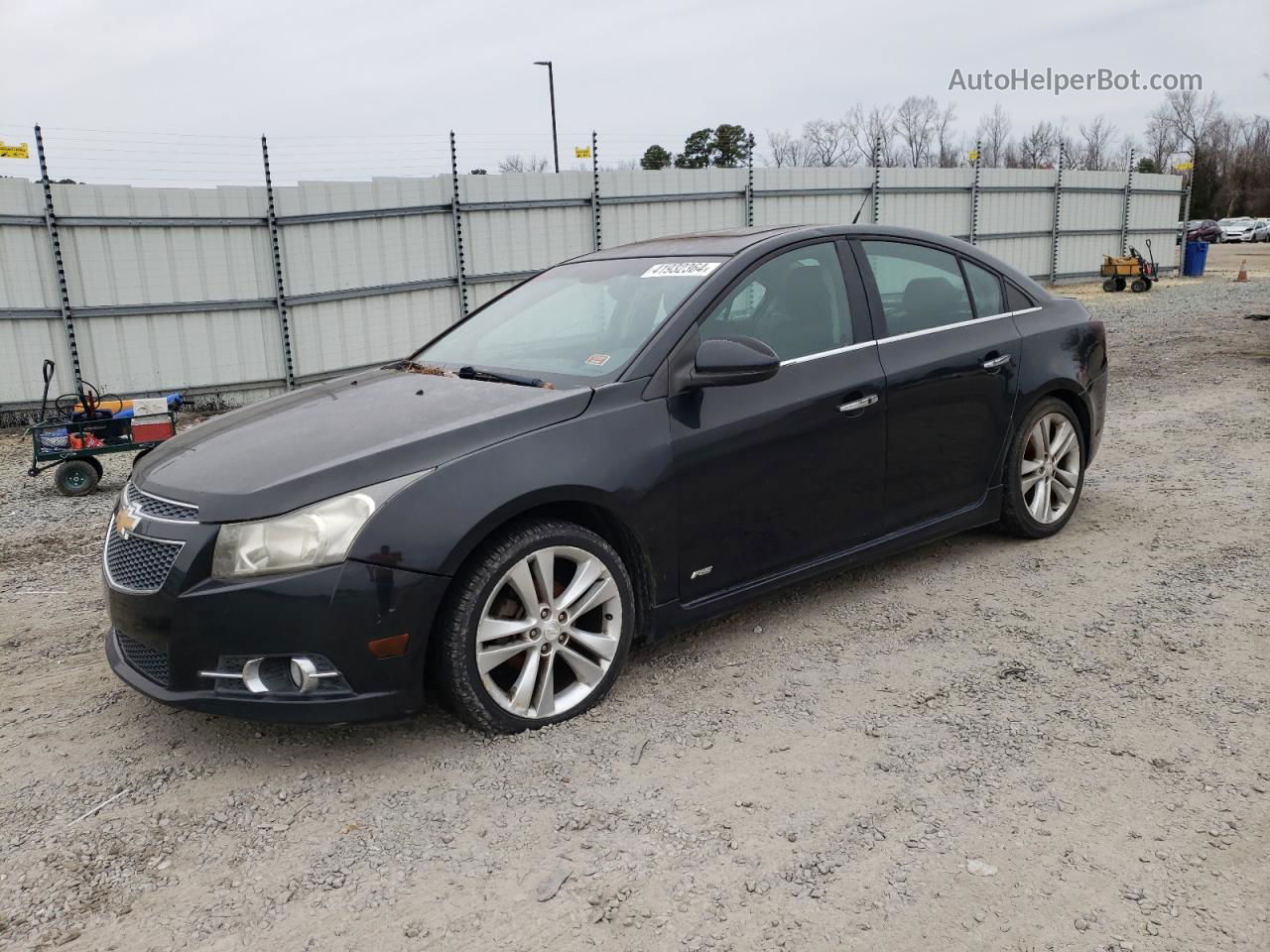 2012 Chevrolet Cruze Ltz Black vin: 1G1PH5SC1C7212583