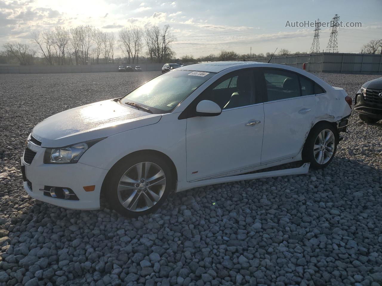 2012 Chevrolet Cruze Ltz White vin: 1G1PH5SC1C7325935