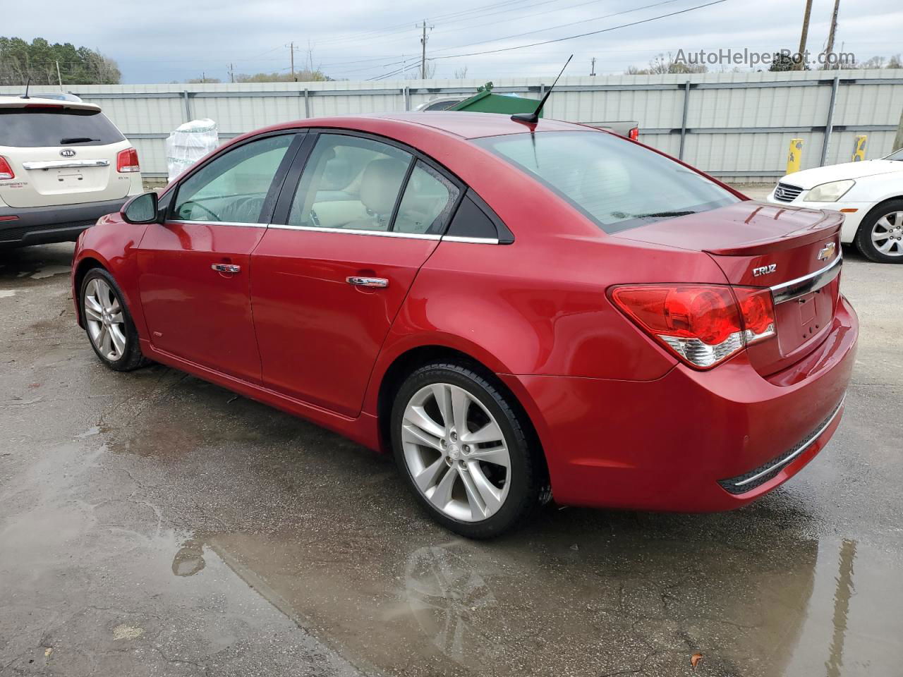 2012 Chevrolet Cruze Ltz Red vin: 1G1PH5SC1C7390624