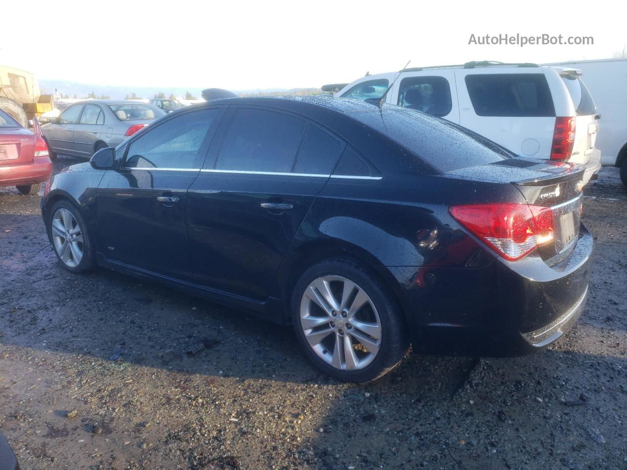 2012 Chevrolet Cruze Ltz Black vin: 1G1PH5SC2C7147968