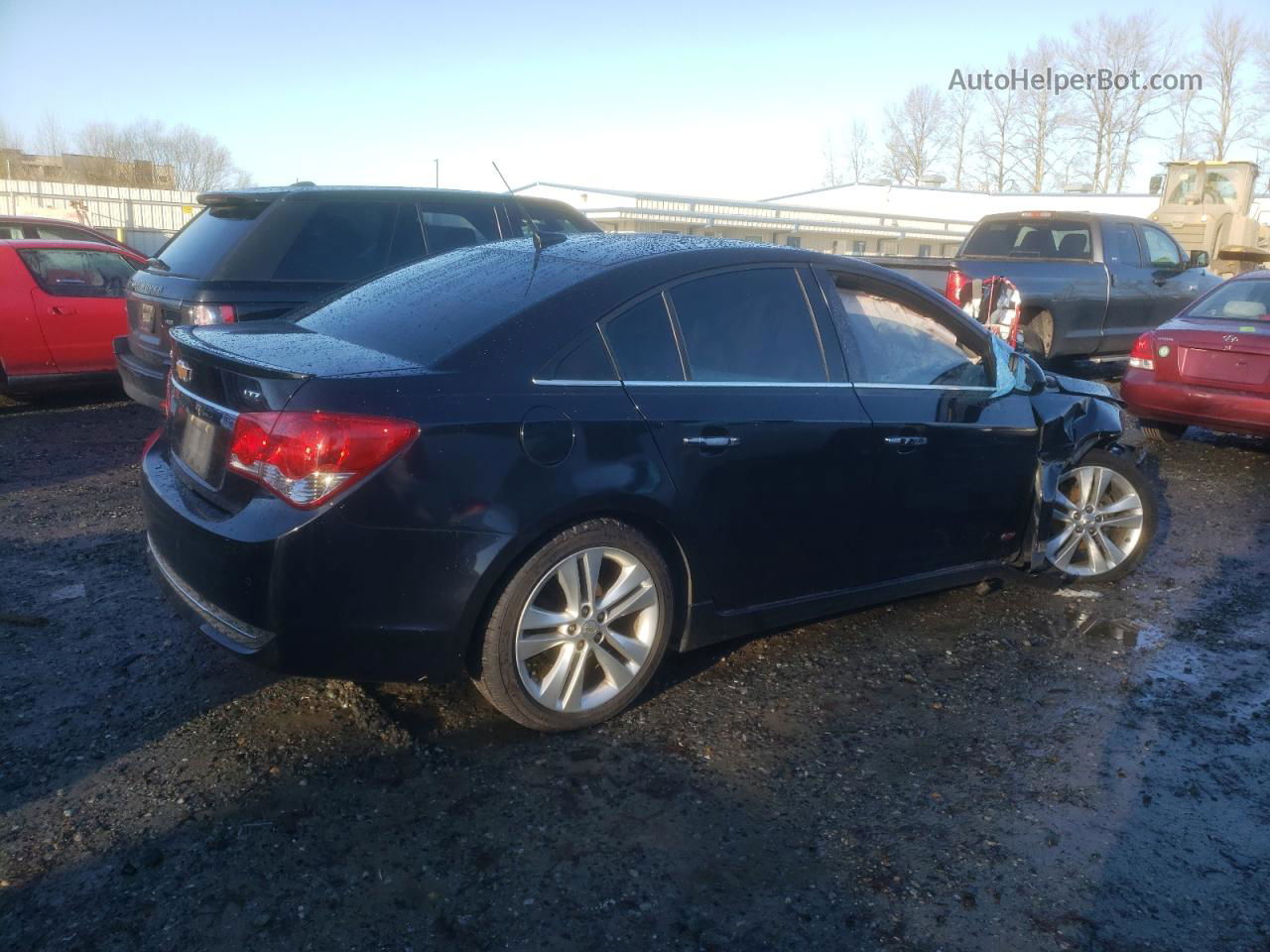 2012 Chevrolet Cruze Ltz Black vin: 1G1PH5SC2C7147968