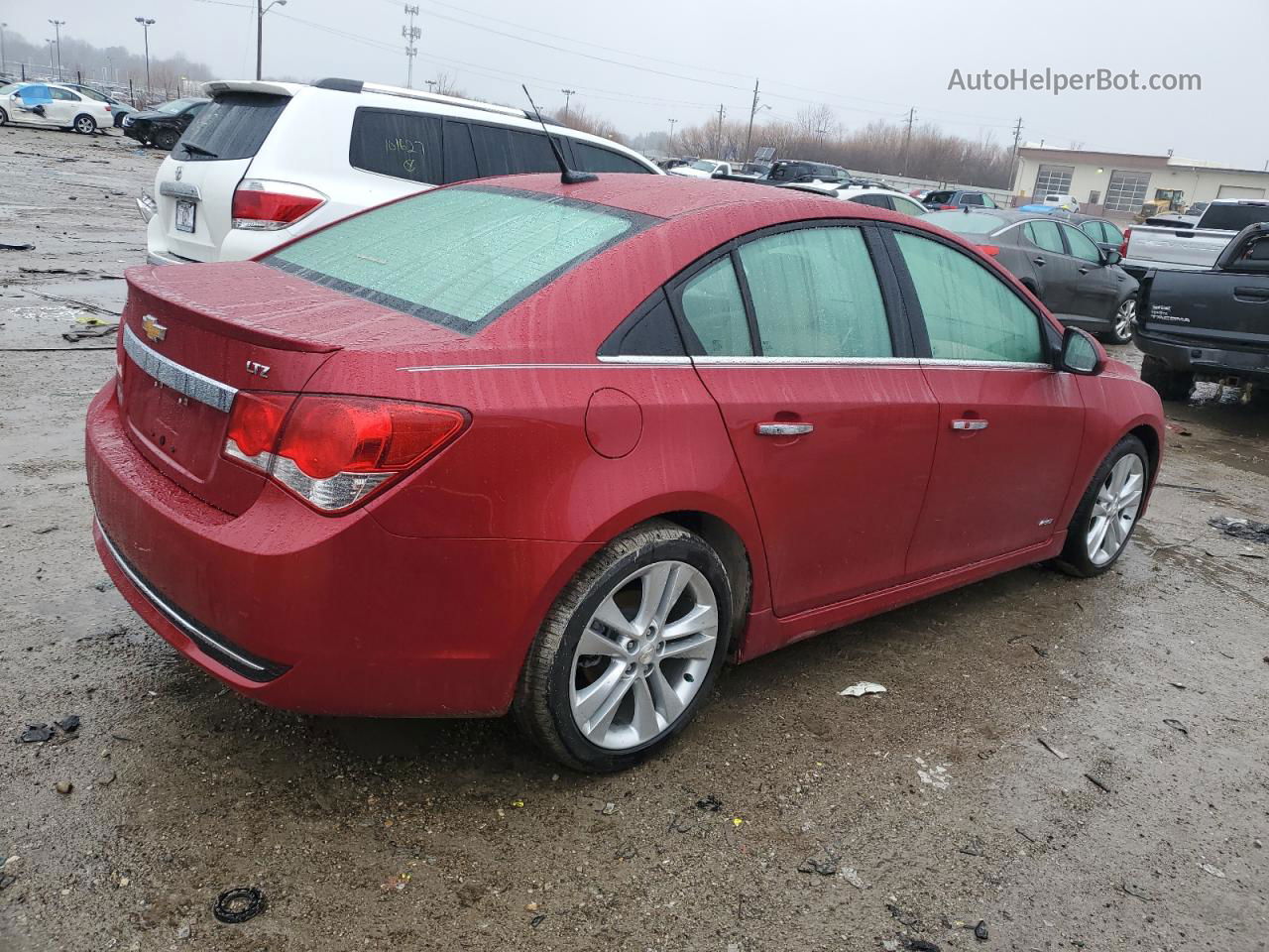 2012 Chevrolet Cruze Ltz Red vin: 1G1PH5SC2C7183563