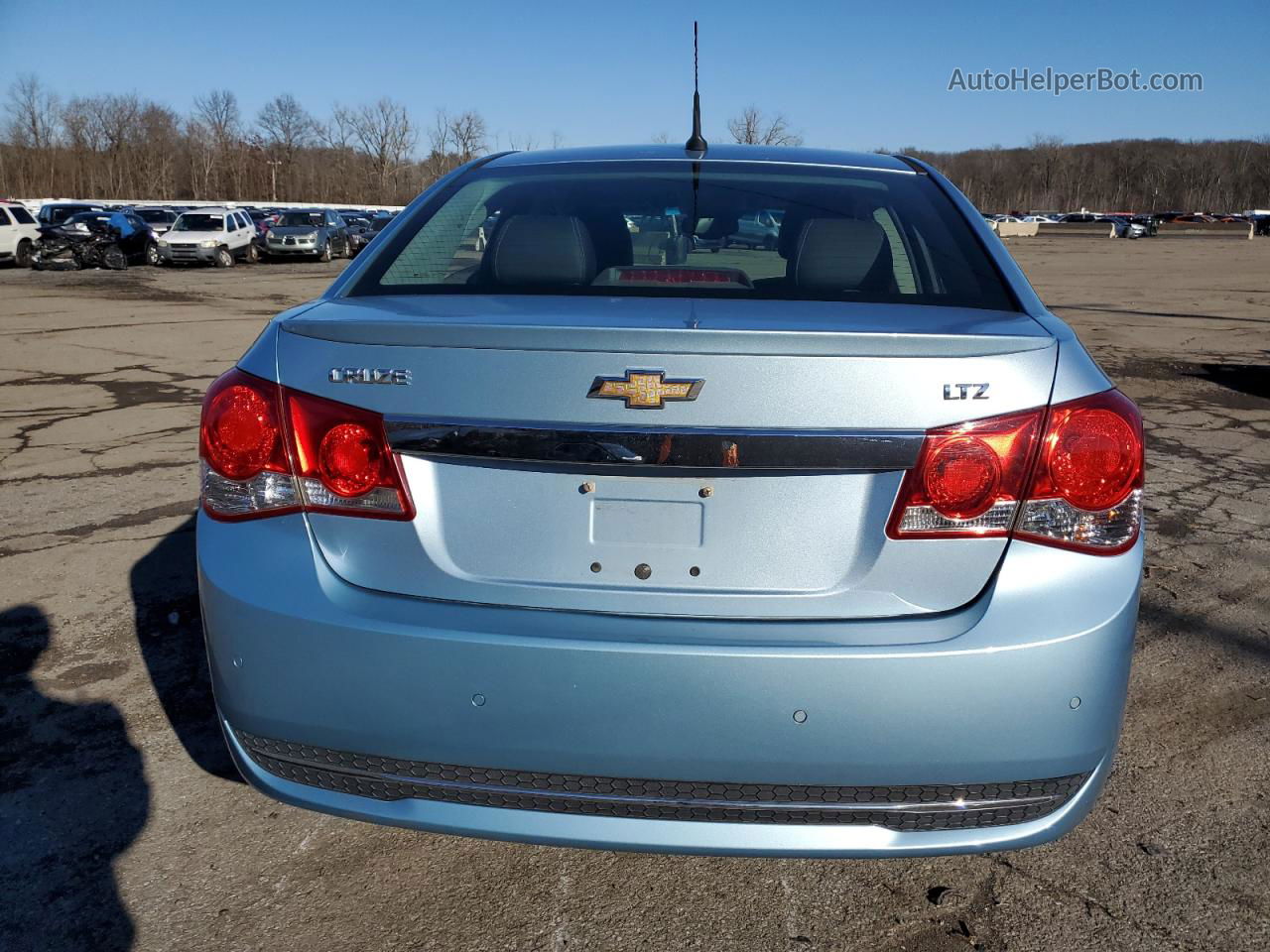 2012 Chevrolet Cruze Ltz Blue vin: 1G1PH5SC2C7219834