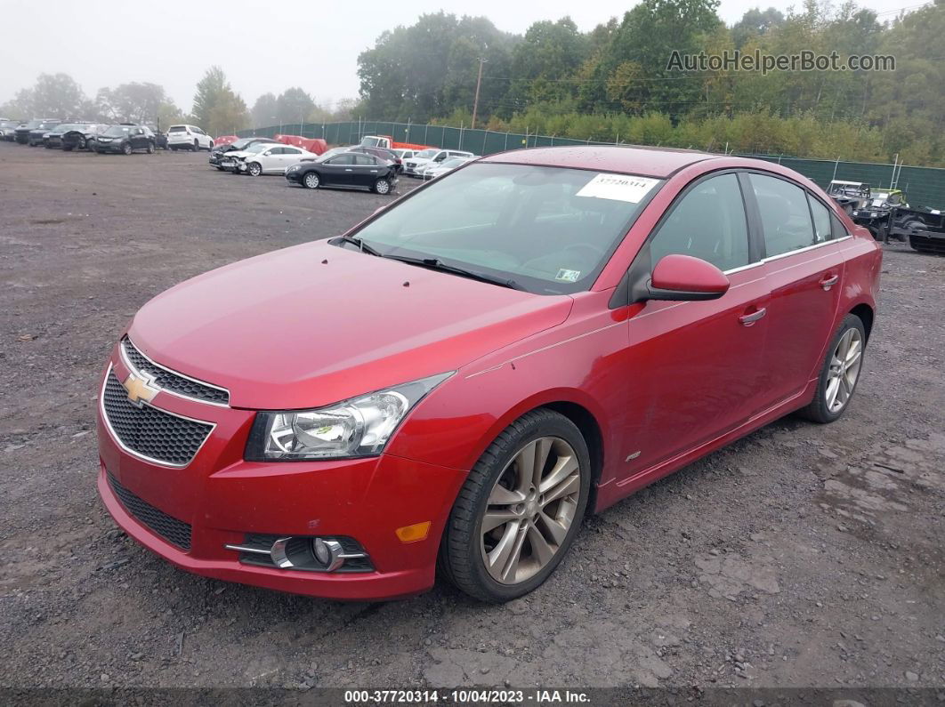 2012 Chevrolet Cruze Ltz Red vin: 1G1PH5SC2C7261632