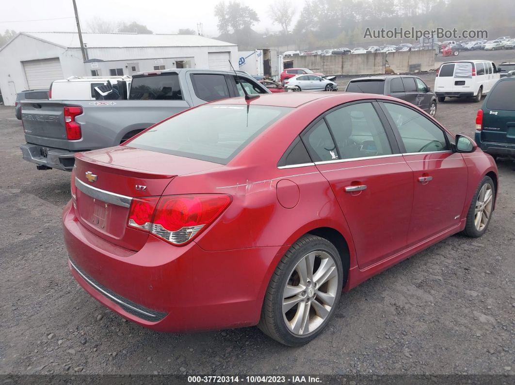 2012 Chevrolet Cruze Ltz Red vin: 1G1PH5SC2C7261632