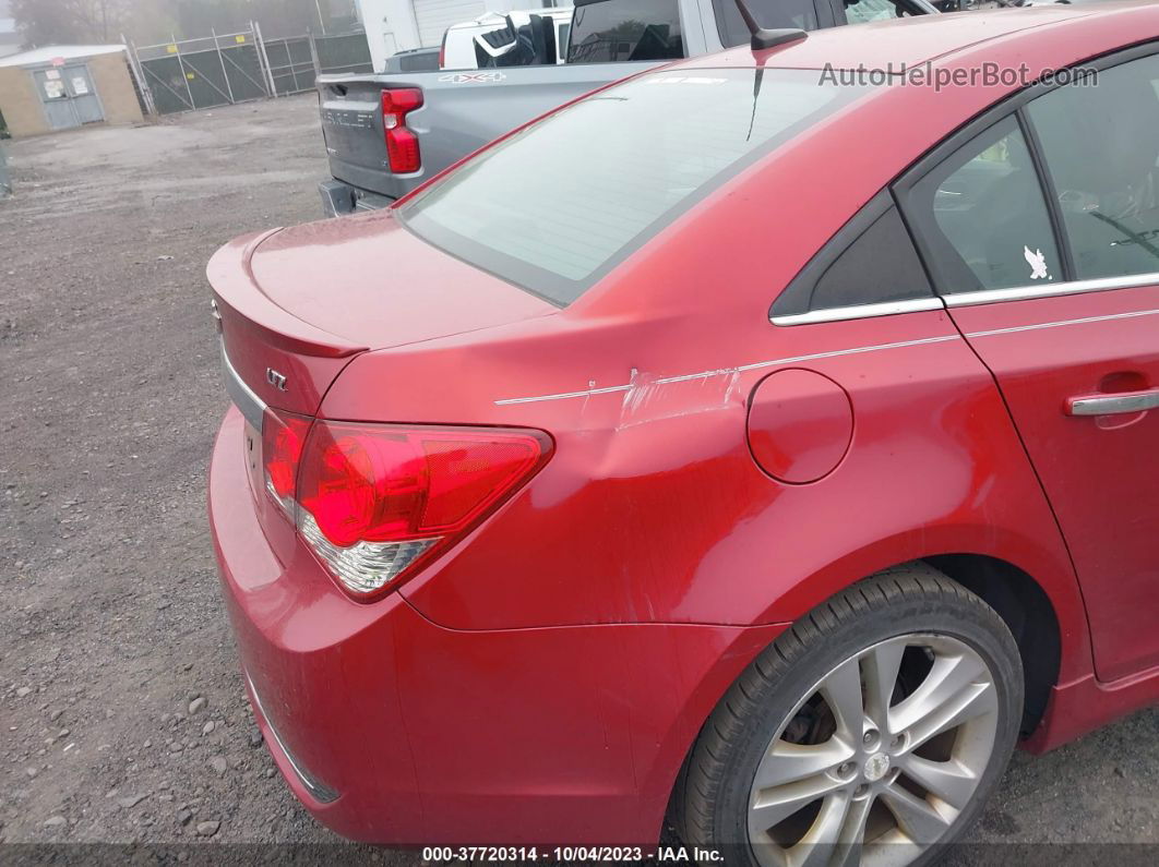 2012 Chevrolet Cruze Ltz Red vin: 1G1PH5SC2C7261632