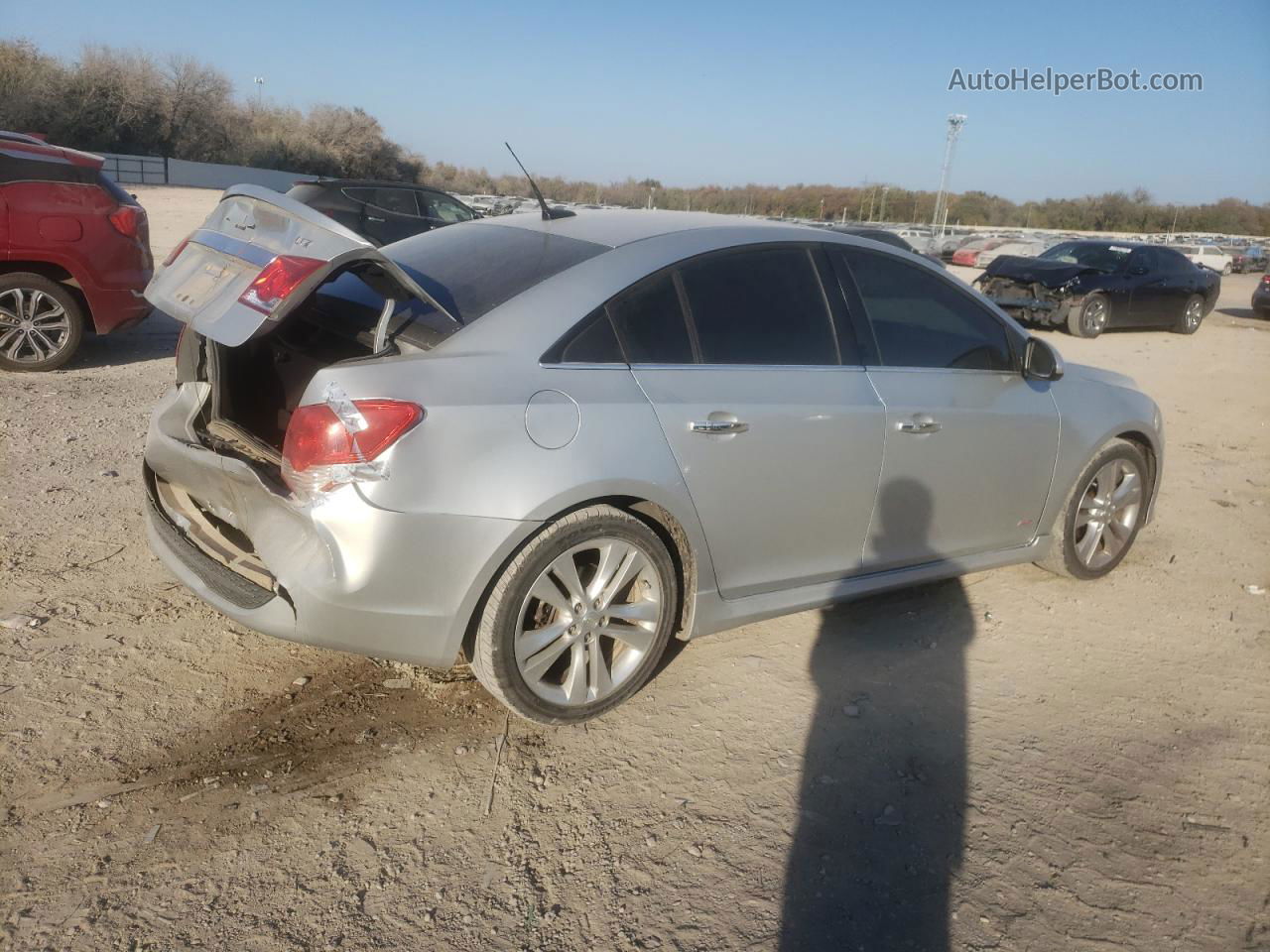 2012 Chevrolet Cruze Ltz Silver vin: 1G1PH5SC2C7366249