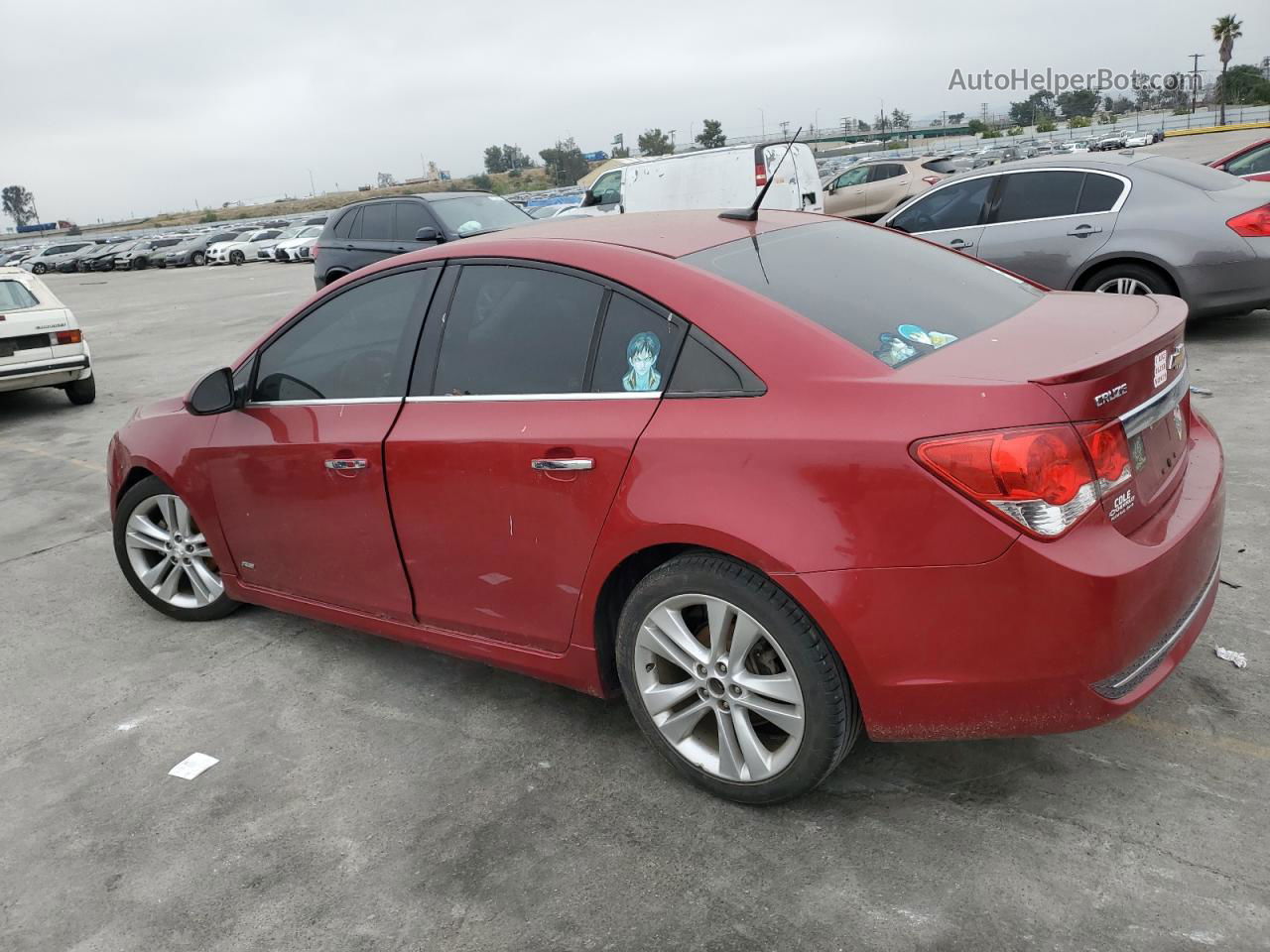 2012 Chevrolet Cruze Ltz Red vin: 1G1PH5SC3C7201844