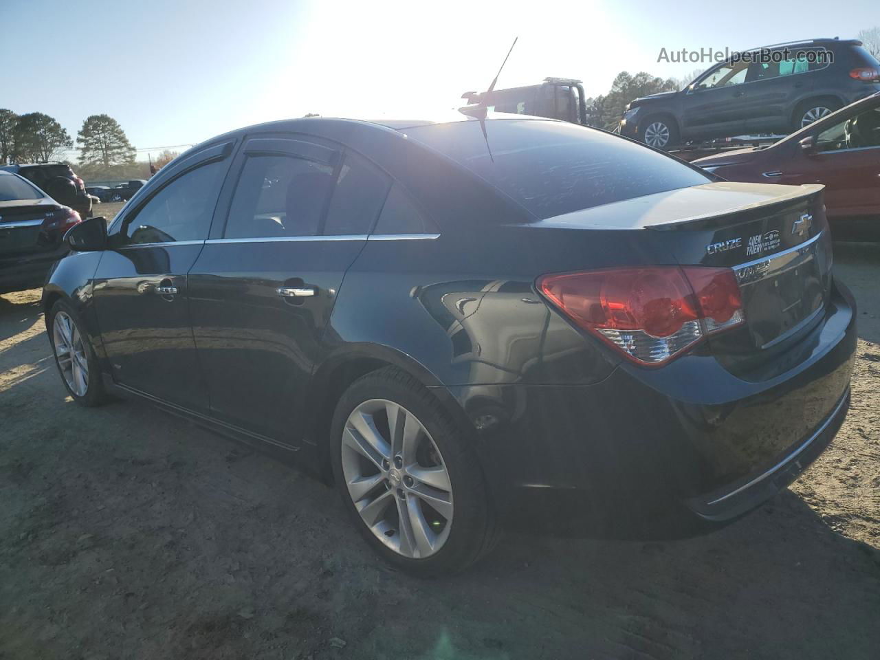 2012 Chevrolet Cruze Ltz Black vin: 1G1PH5SC4C7148667