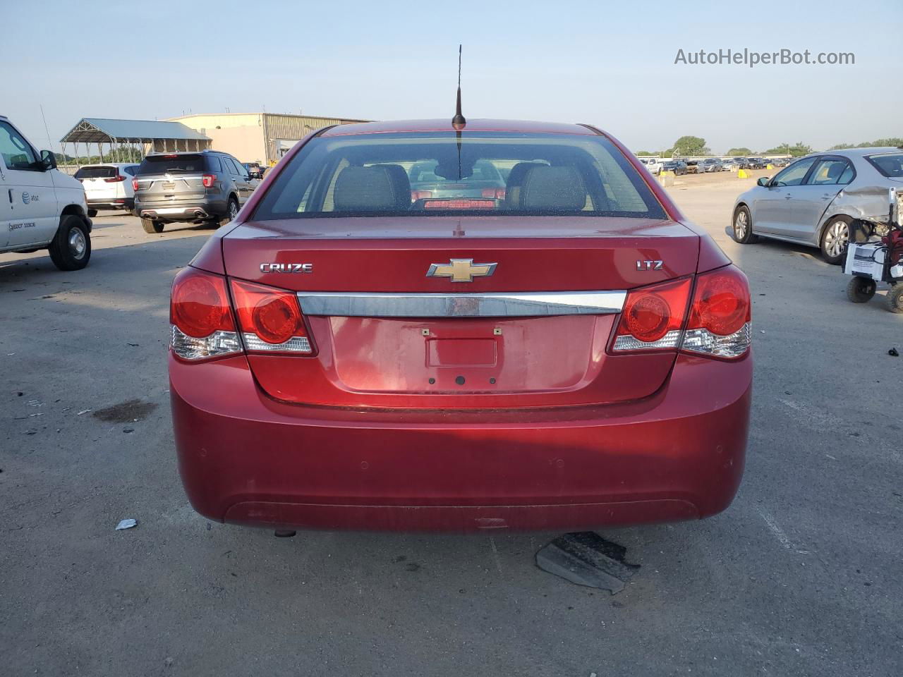 2012 Chevrolet Cruze Ltz Burgundy vin: 1G1PH5SC4C7373834