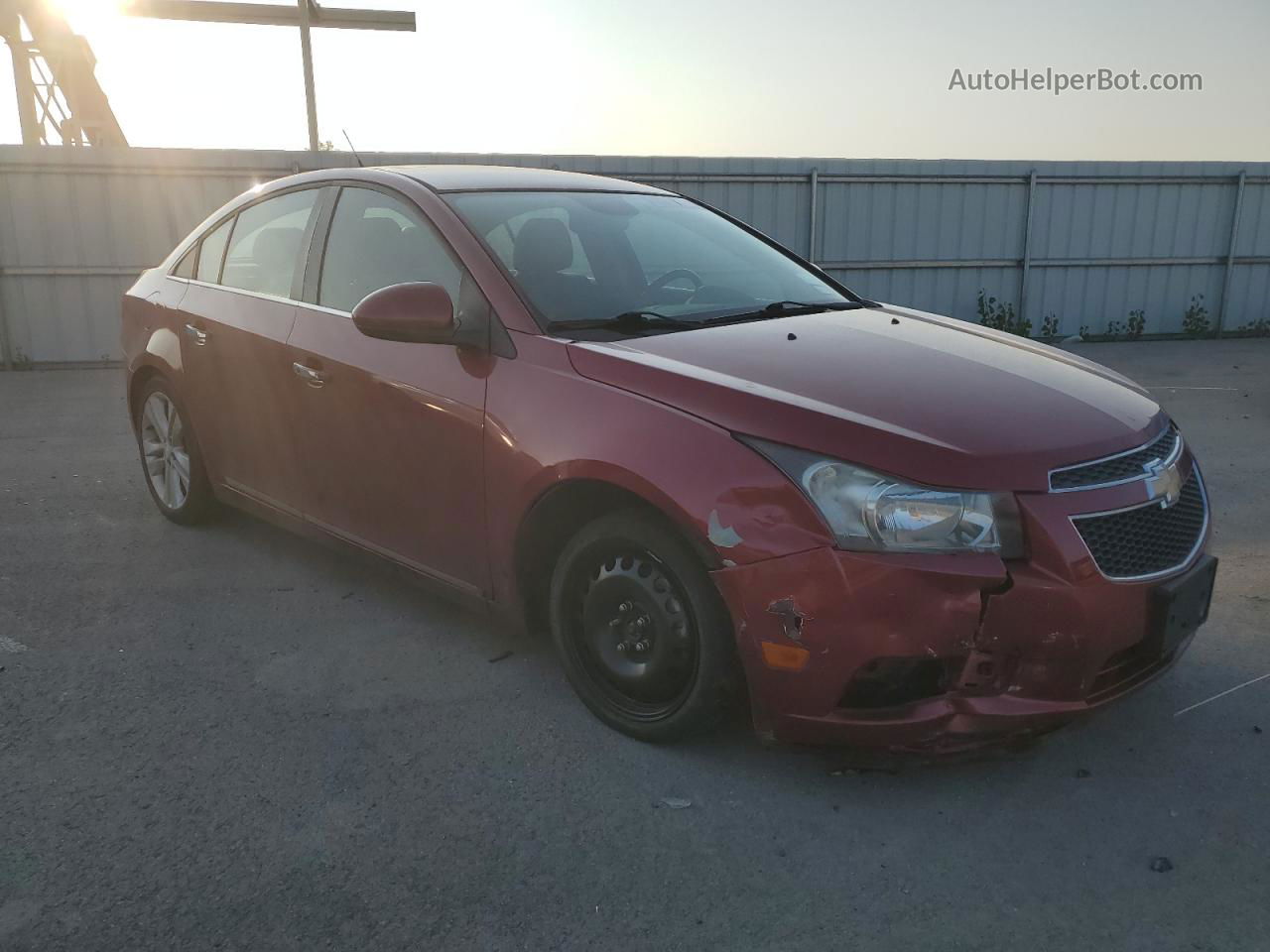 2012 Chevrolet Cruze Ltz Burgundy vin: 1G1PH5SC4C7373834