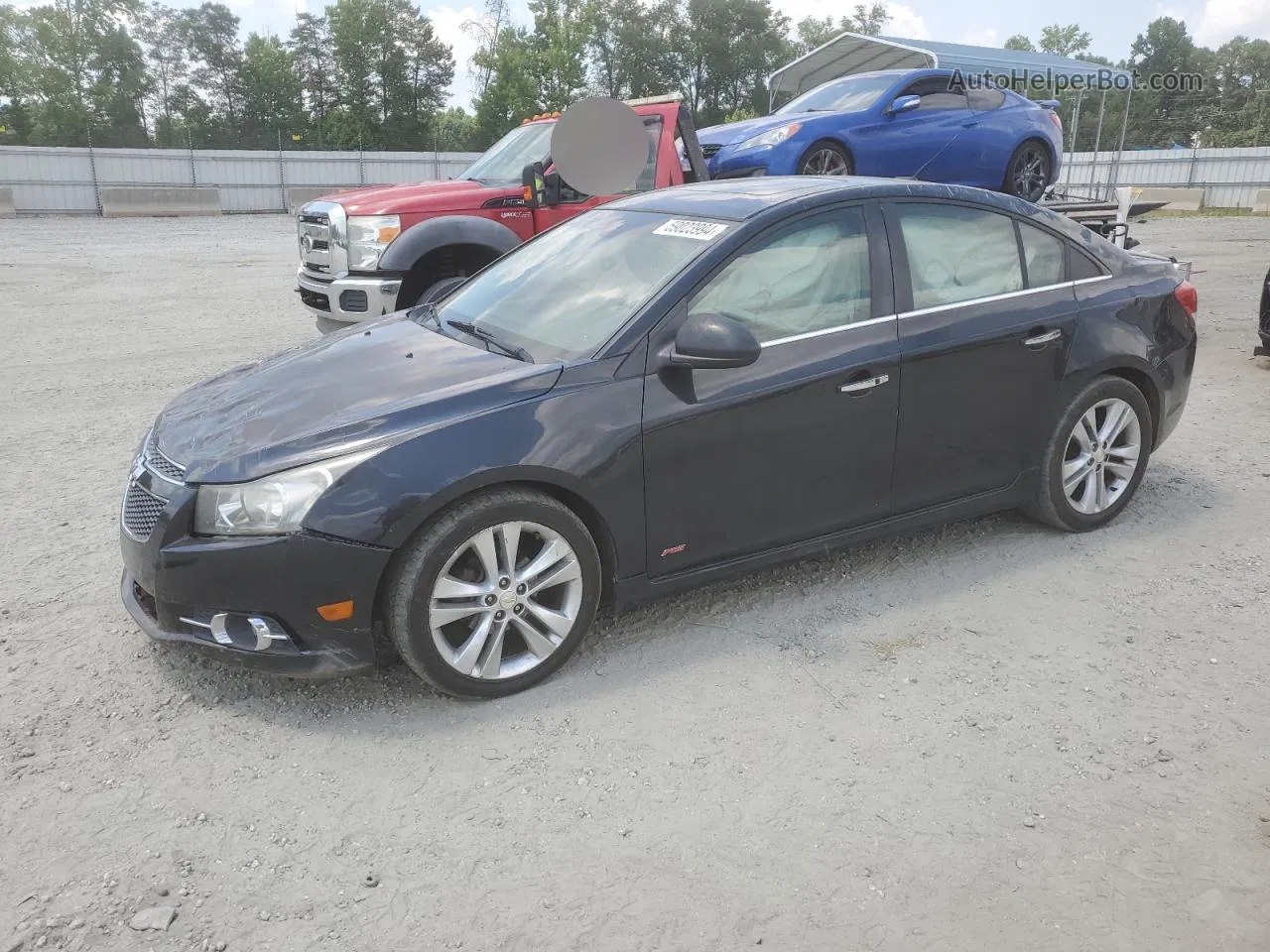 2012 Chevrolet Cruze Ltz Black vin: 1G1PH5SC5C7134969