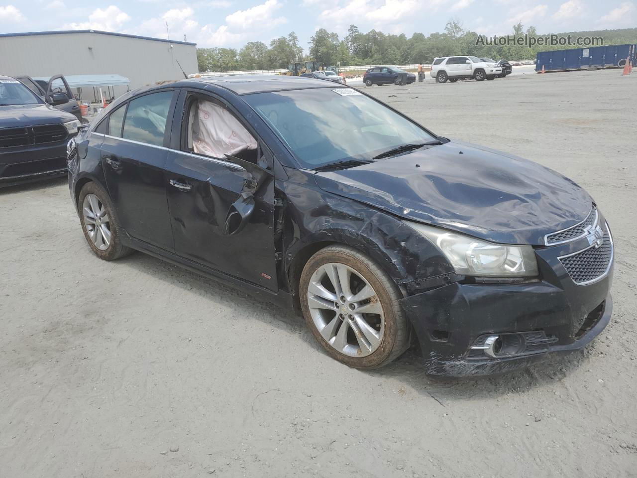 2012 Chevrolet Cruze Ltz Black vin: 1G1PH5SC5C7134969