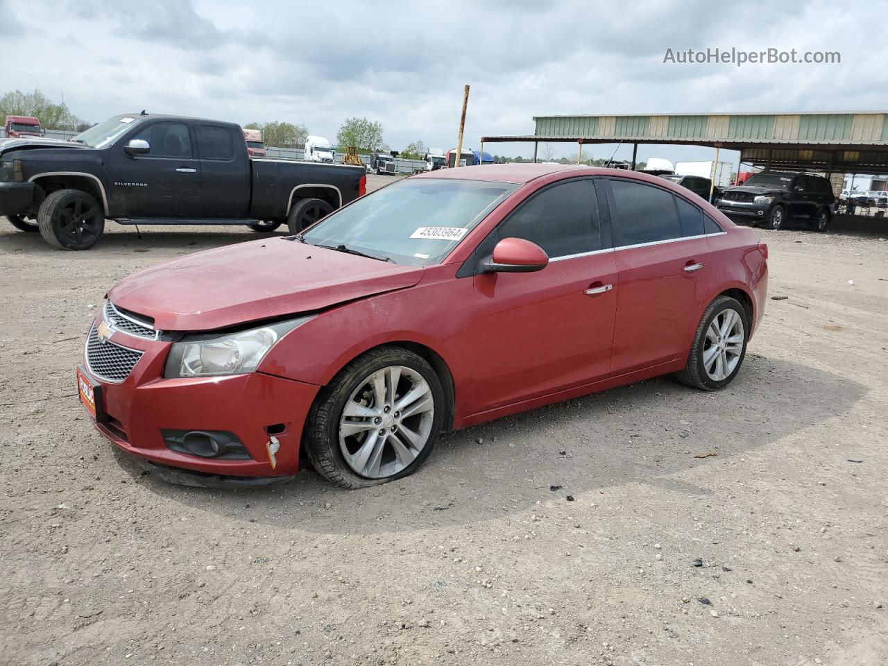 2012 Chevrolet Cruze Ltz Red vin: 1G1PH5SC5C7186831