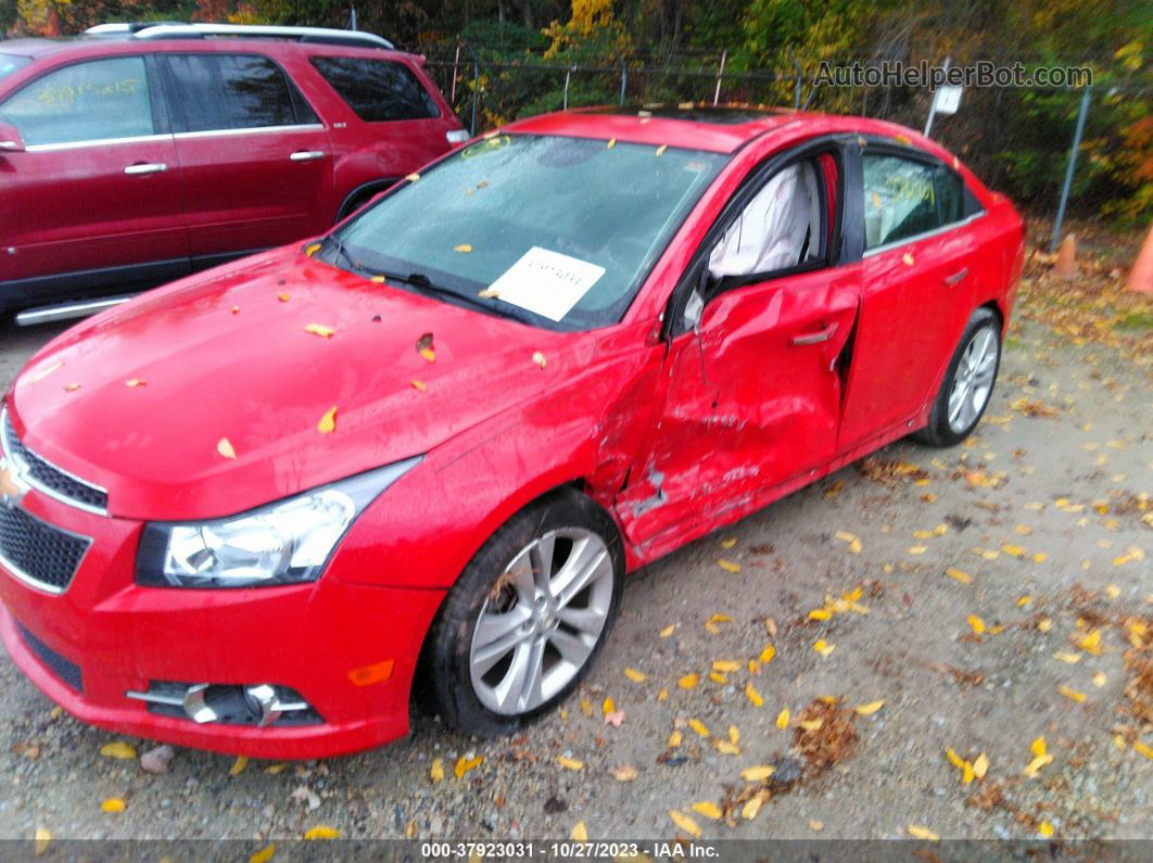 2012 Chevrolet Cruze Ltz Red vin: 1G1PH5SC5C7337408