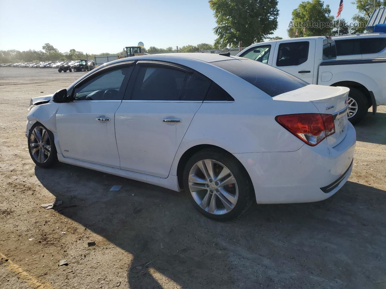 2012 Chevrolet Cruze Ltz White vin: 1G1PH5SC6C7128517