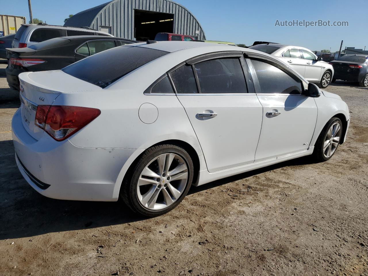 2012 Chevrolet Cruze Ltz White vin: 1G1PH5SC6C7128517