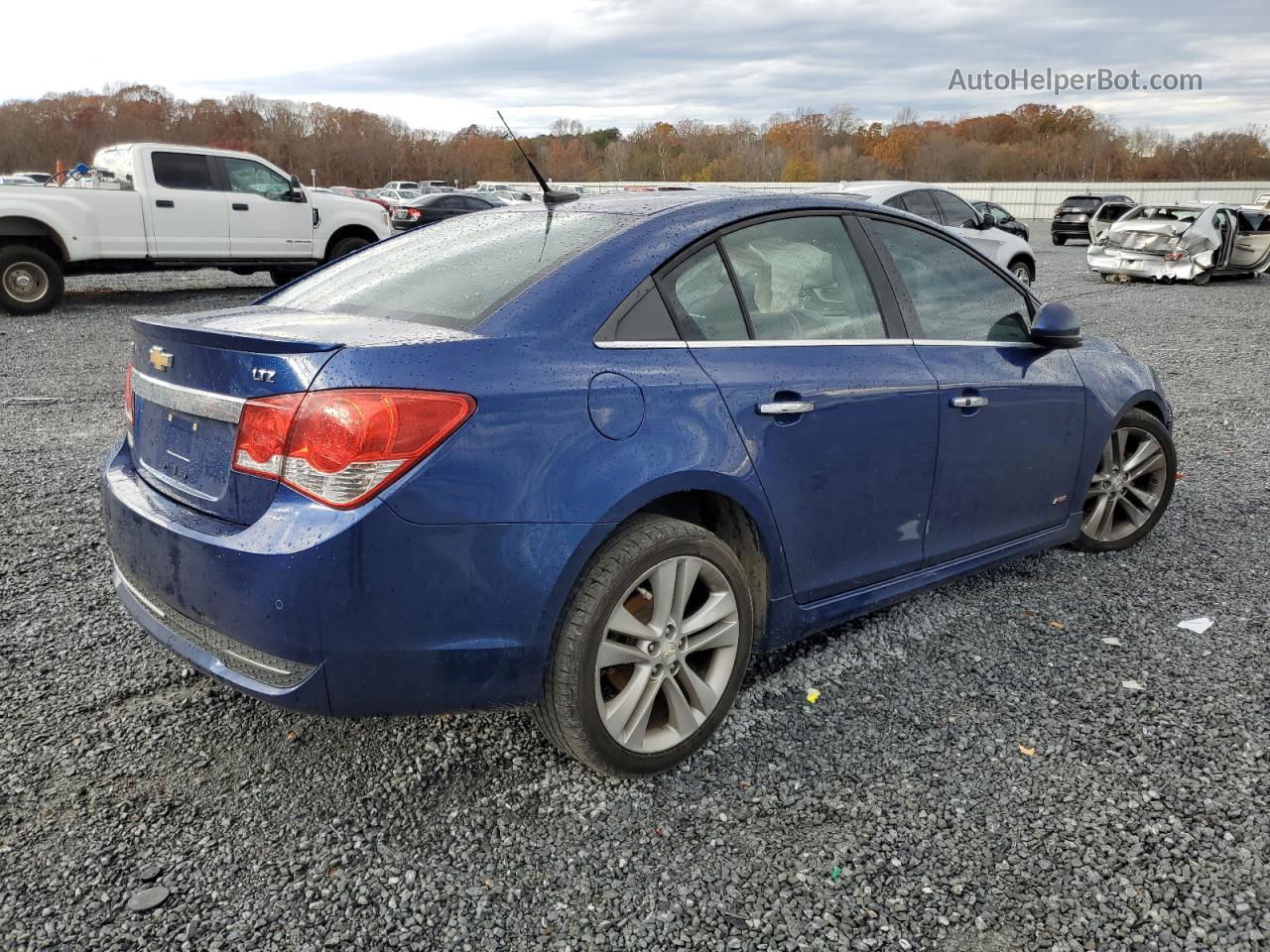 2012 Chevrolet Cruze Ltz Blue vin: 1G1PH5SC7C7279768