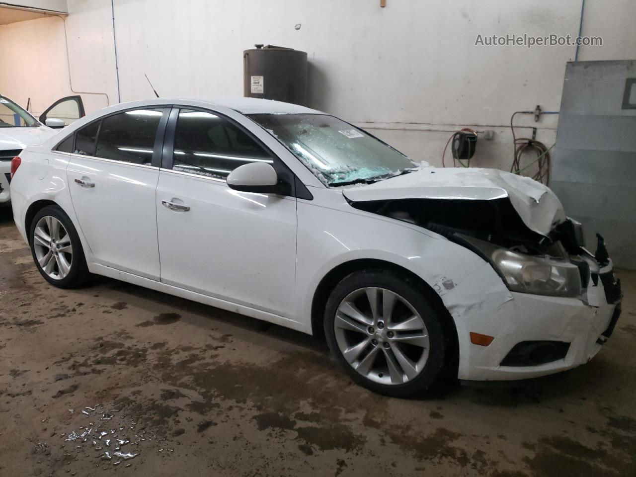 2012 Chevrolet Cruze Ltz White vin: 1G1PH5SC8C7142841