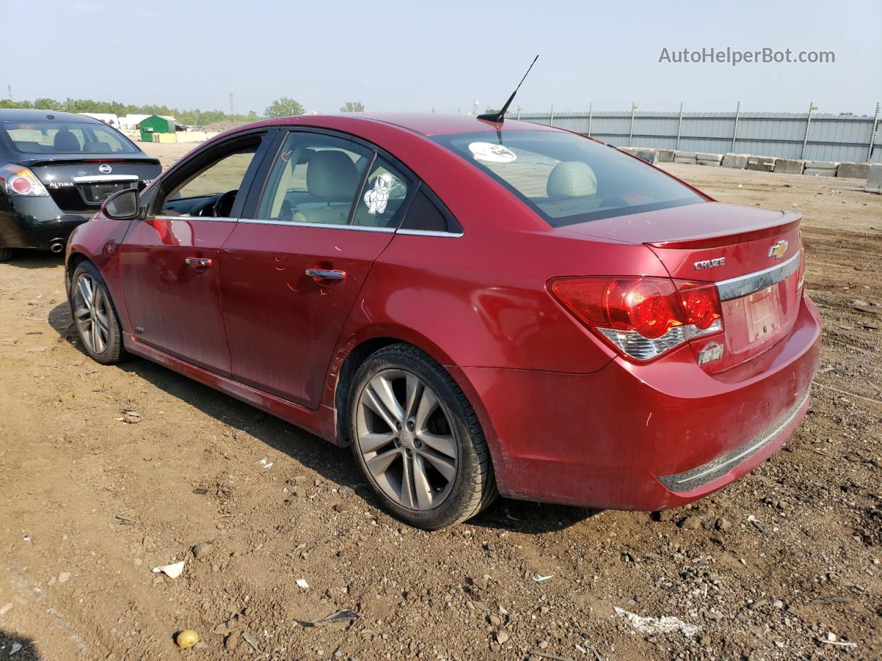 2012 Chevrolet Cruze Ltz Red vin: 1G1PH5SC8C7248349