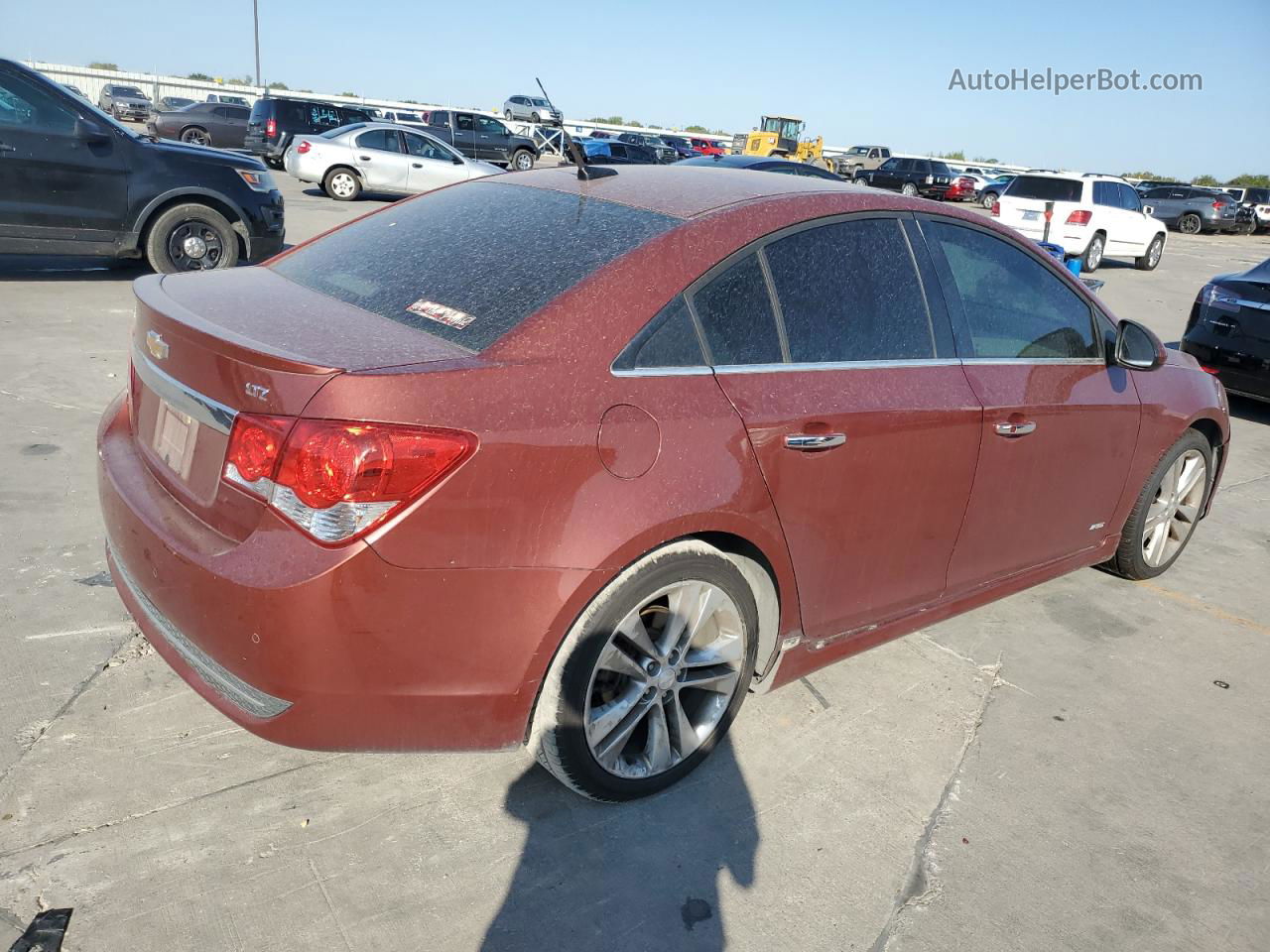 2012 Chevrolet Cruze Ltz Red vin: 1G1PH5SC8C7252627