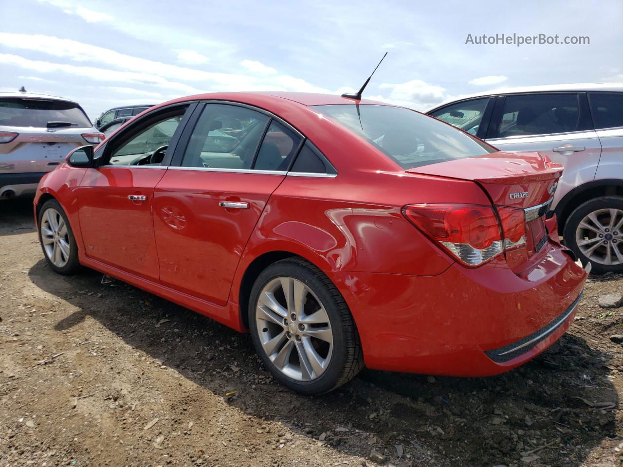 2012 Chevrolet Cruze Ltz Red vin: 1G1PH5SC9C7288861