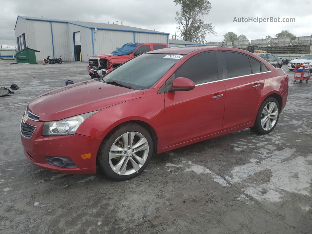 2012 Chevrolet Cruze Ltz Maroon vin: 1G1PH5SCXC7297794