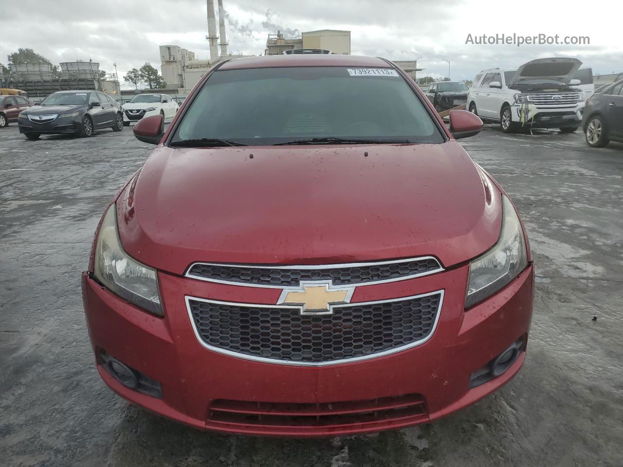 2012 Chevrolet Cruze Ltz Maroon vin: 1G1PH5SCXC7297794